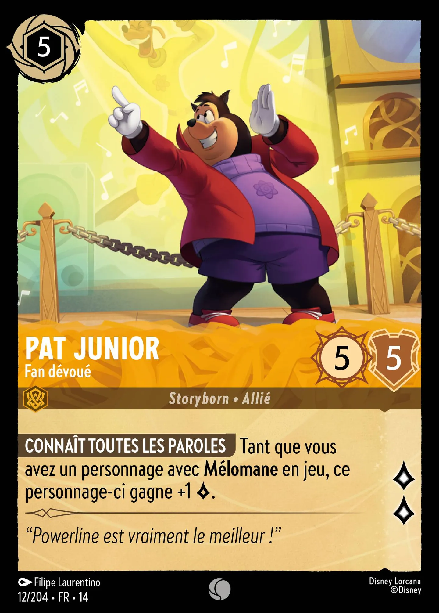 Pat Junior - Fan dévoué — Hyperia City — Lorcana