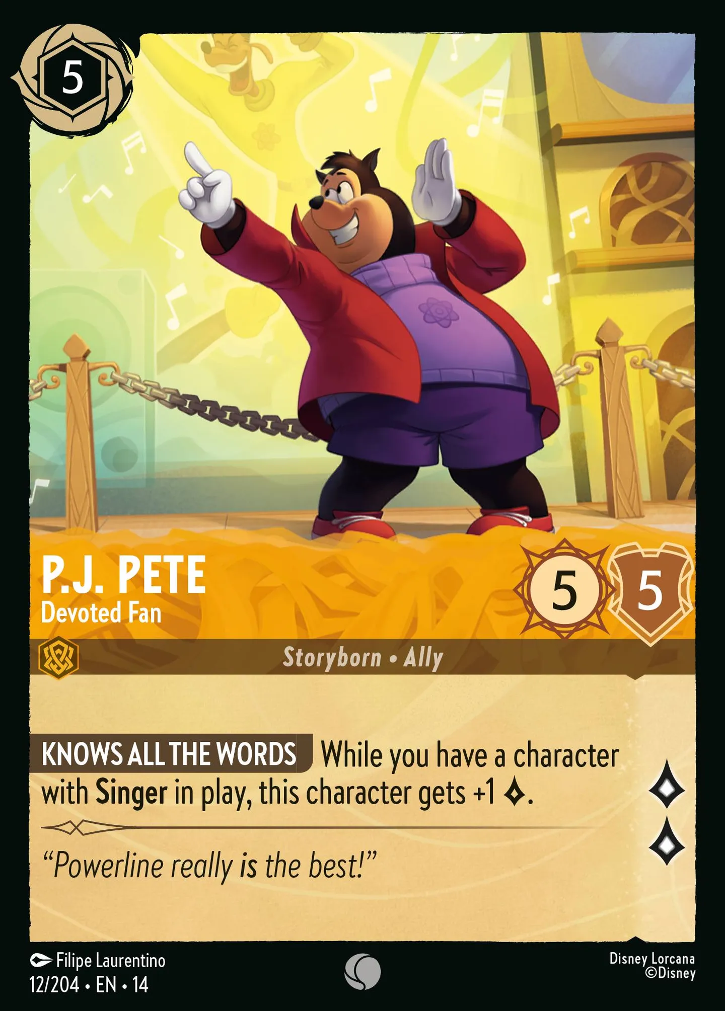 P.J. Pete - Devoted Fan — Hyperia City — Lorcana