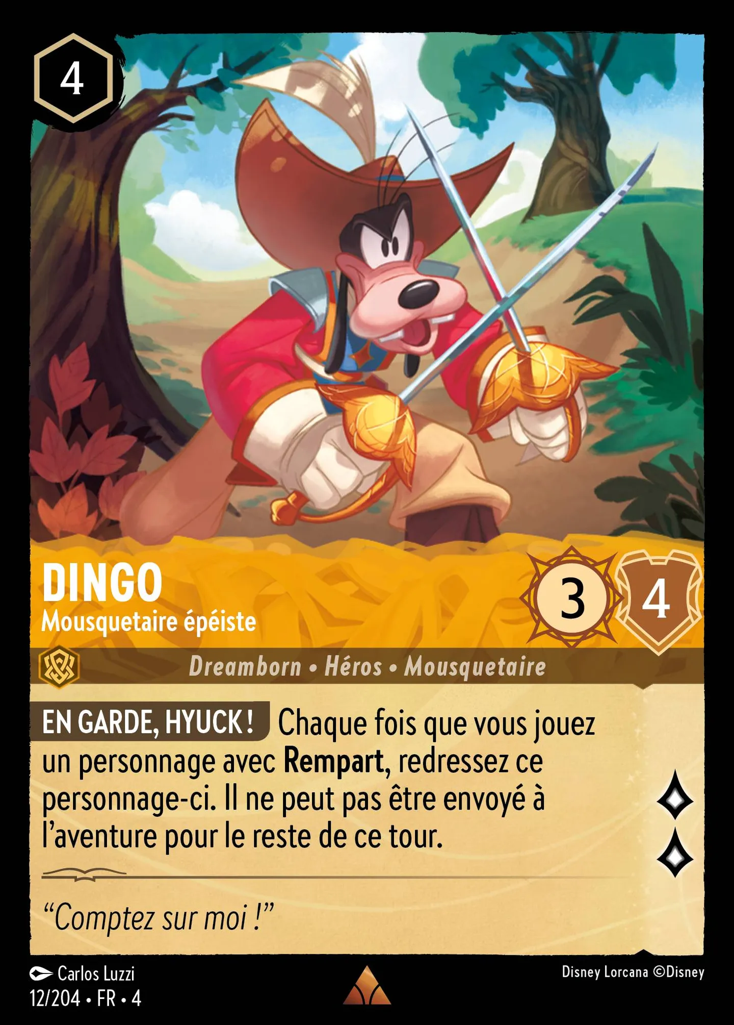 Dingo - Mousquetaire épéiste — Ursula's Return — Lorcana