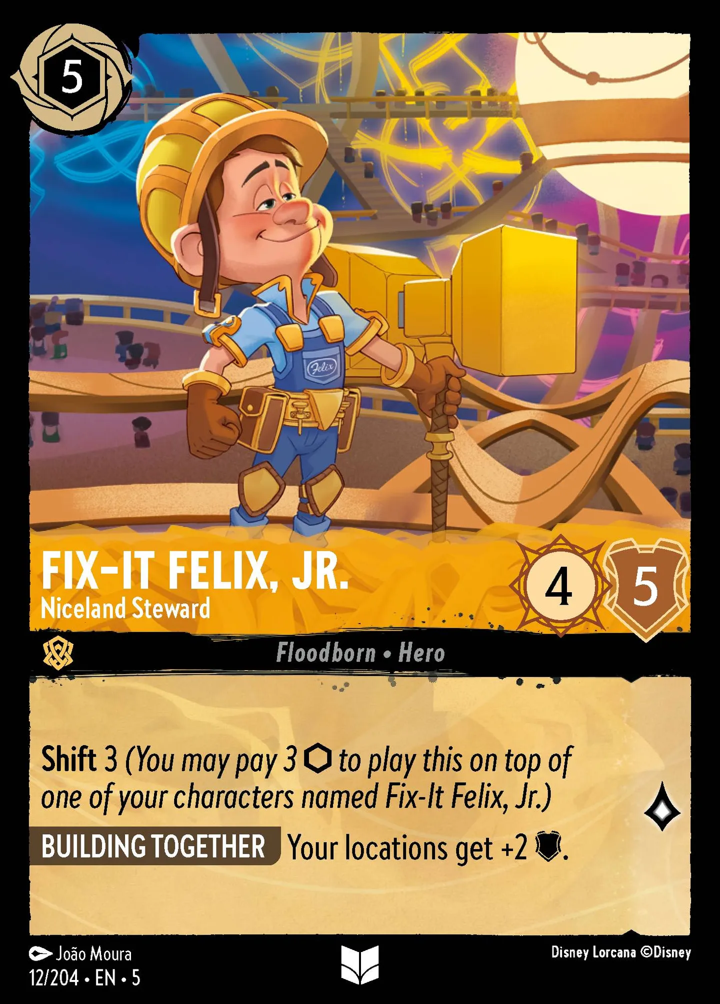 Fix-It Felix, Jr. - Niceland Steward — Shimmering Skies — Lorcana