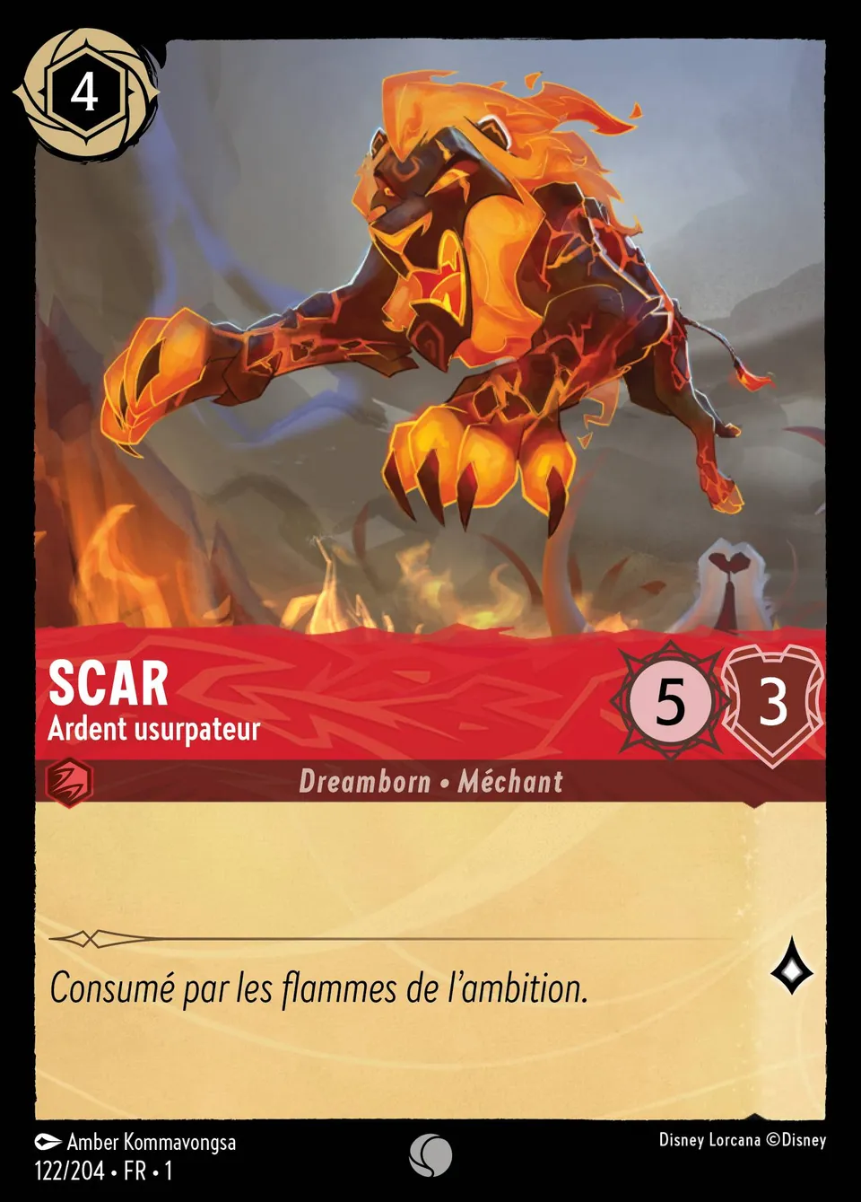 Scar - Ardent usurpateur from The First Chapter - Lorcana