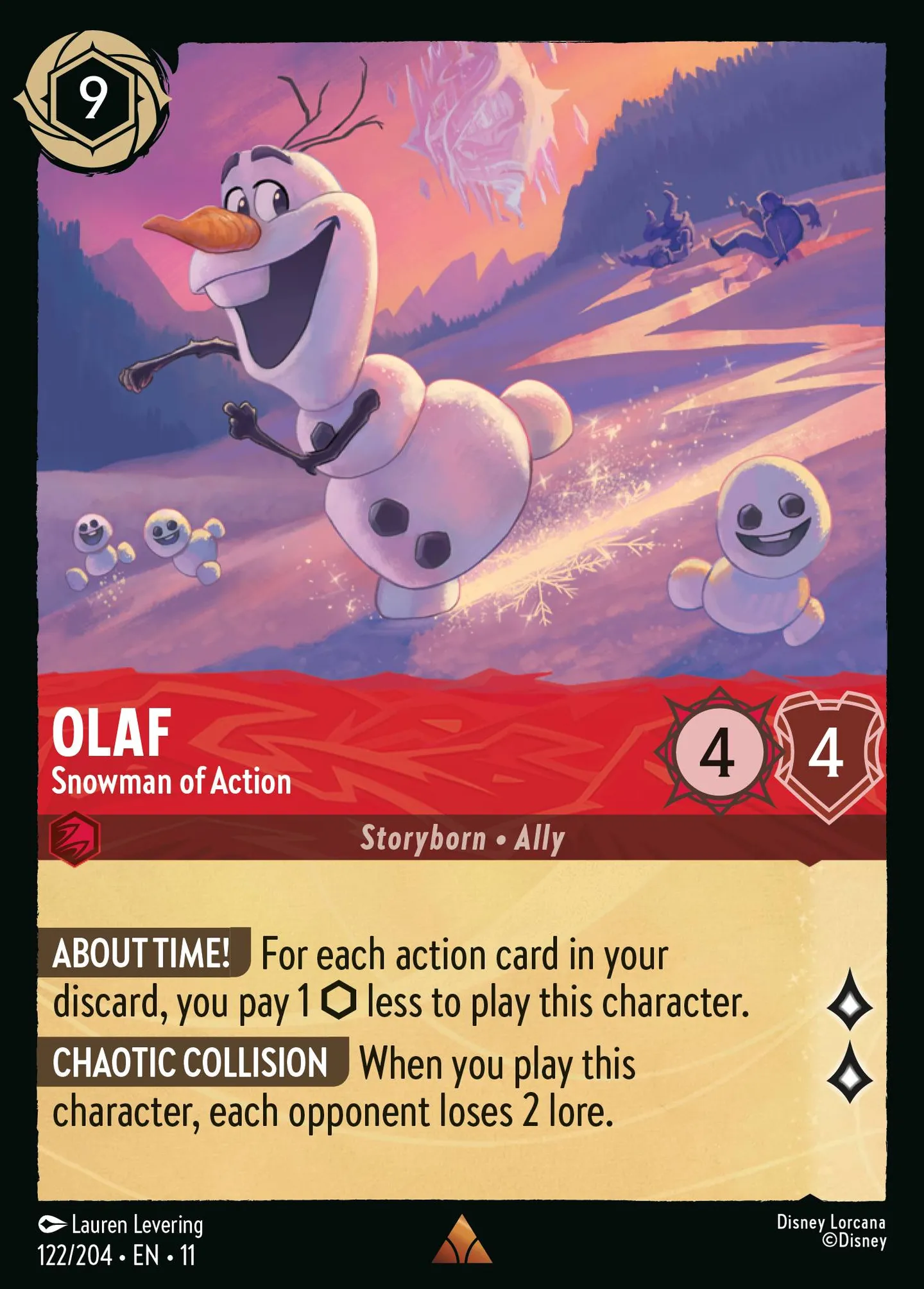 Olaf - Snowman of Action — Winterspell — Lorcana
