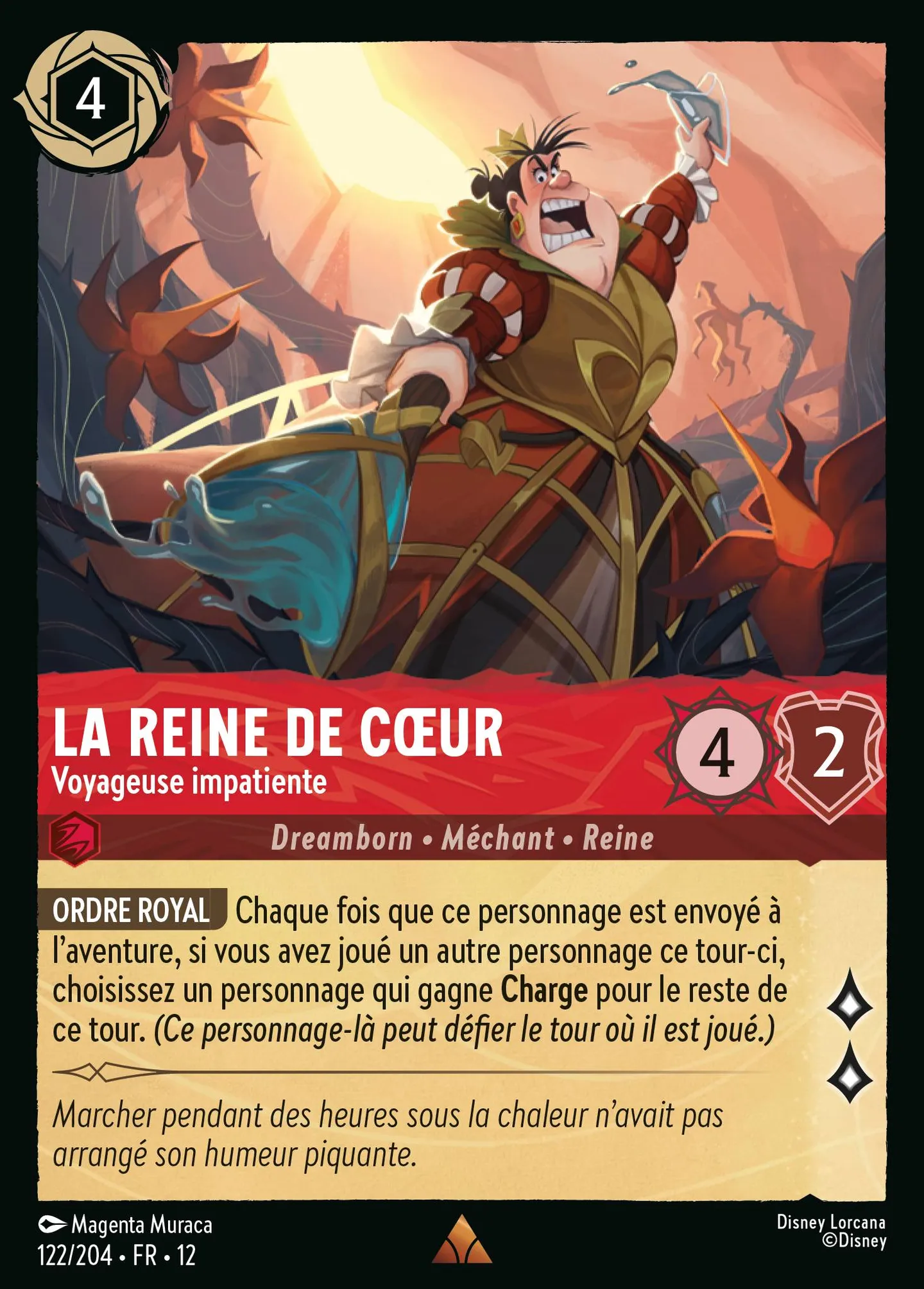 La Reine de Cœur - Voyageuse impatiente — Wilds Unknown — Lorcana