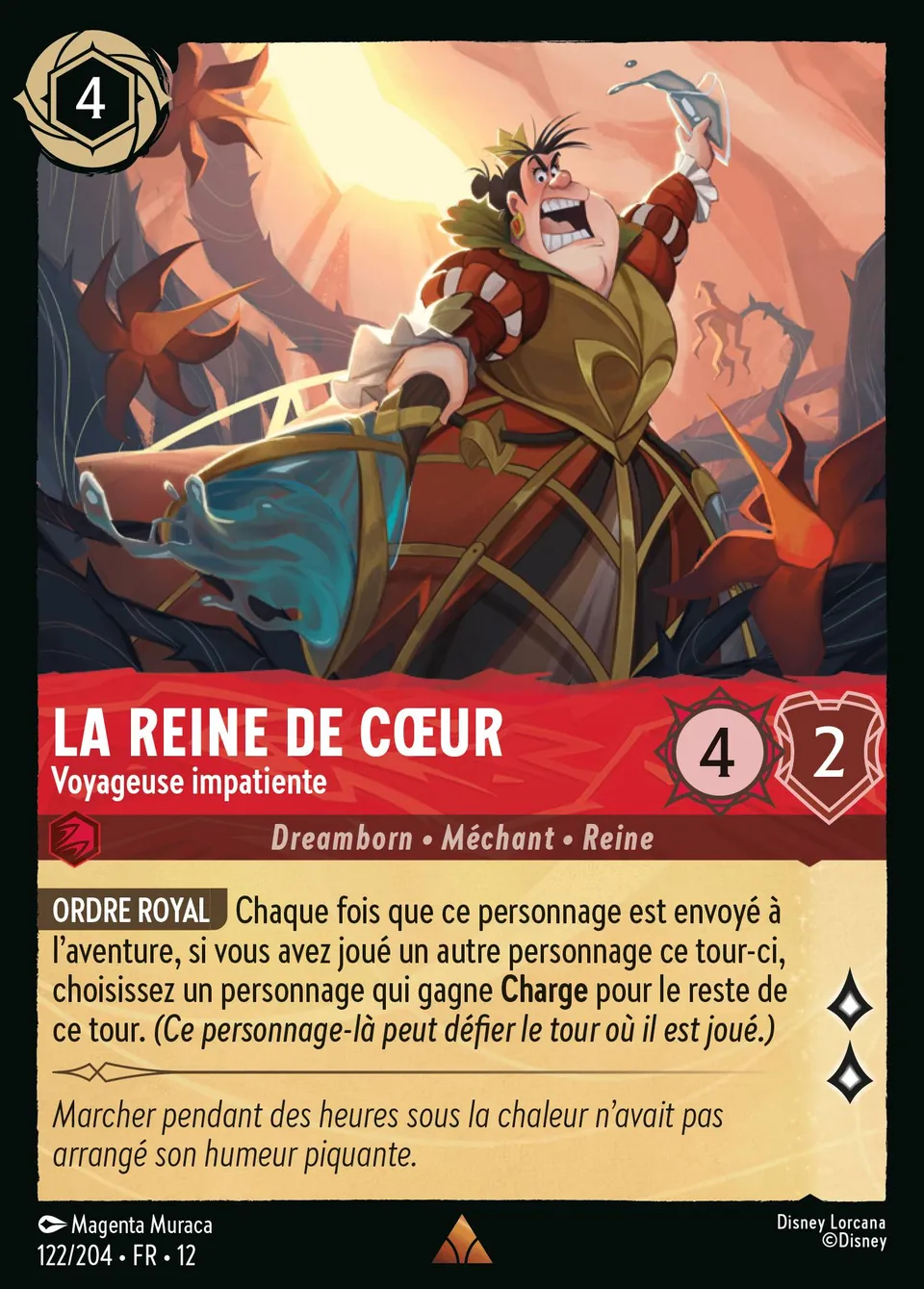 La Reine de Cœur - Voyageuse impatiente from Wilds Unknown - Lorcana