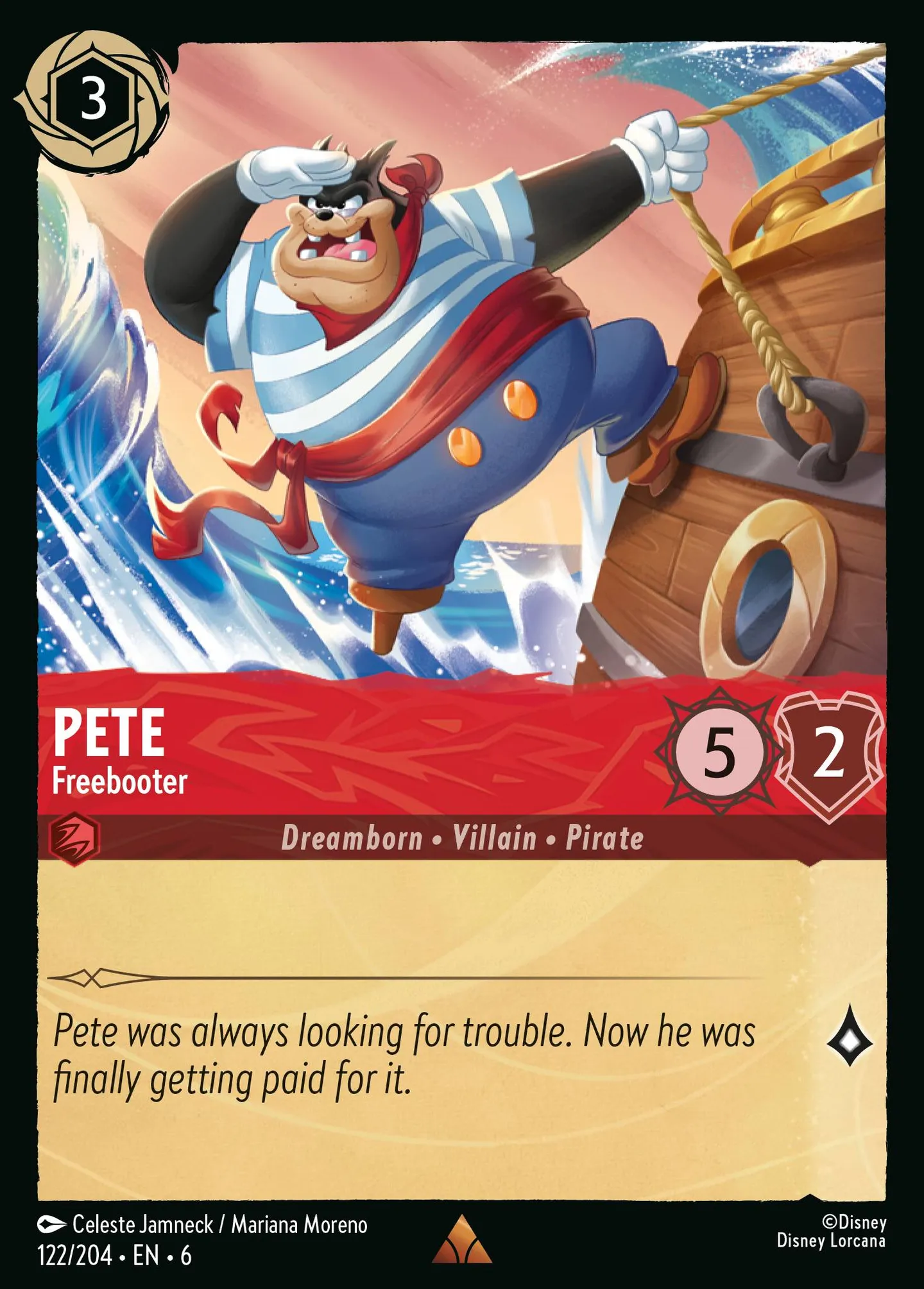 Pete - Freebooter — Azurite Sea — Lorcana