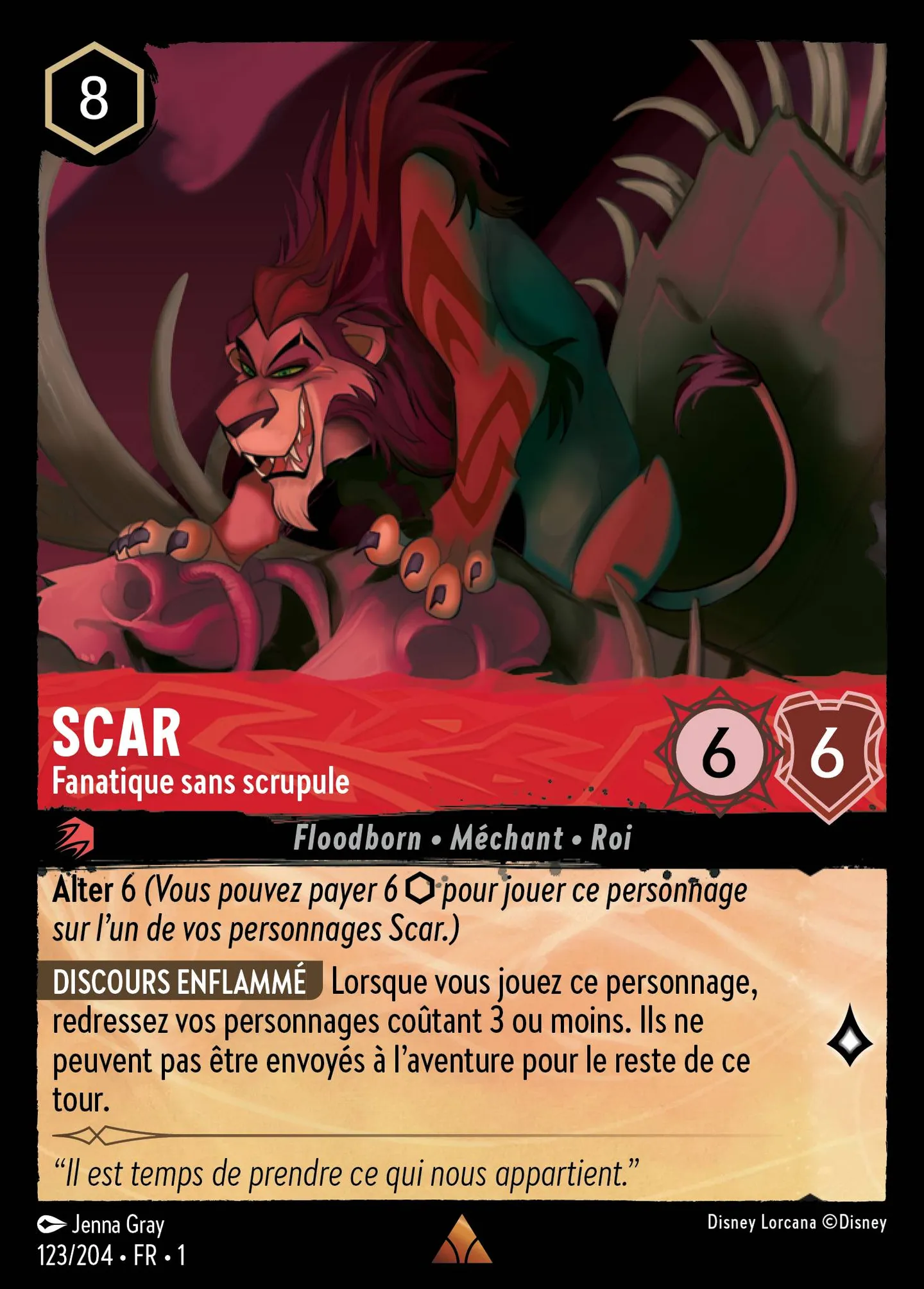 Scar - Fanatique sans scrupule — The First Chapter — Lorcana