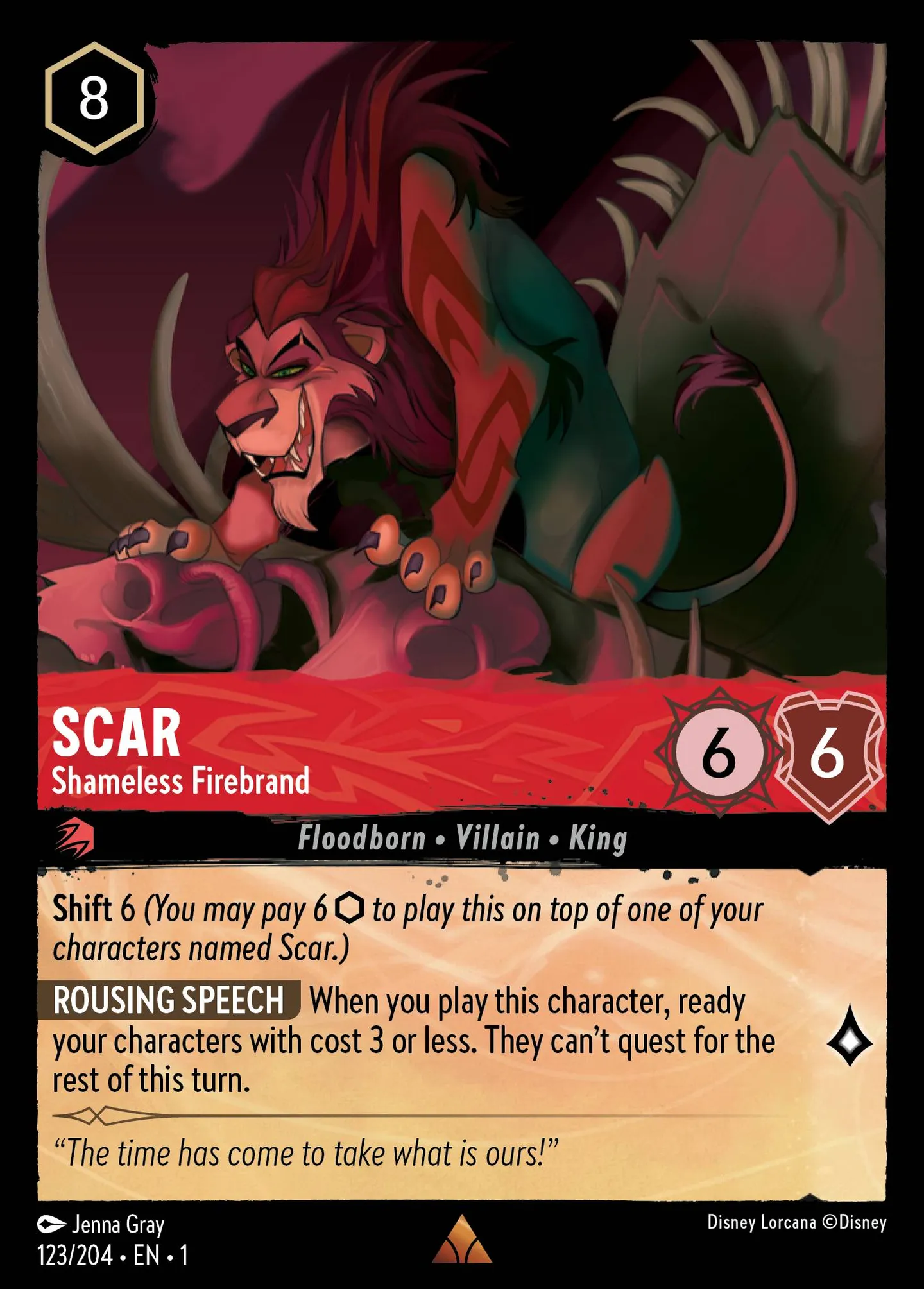 Scar - Shameless Firebrand — The First Chapter — Lorcana