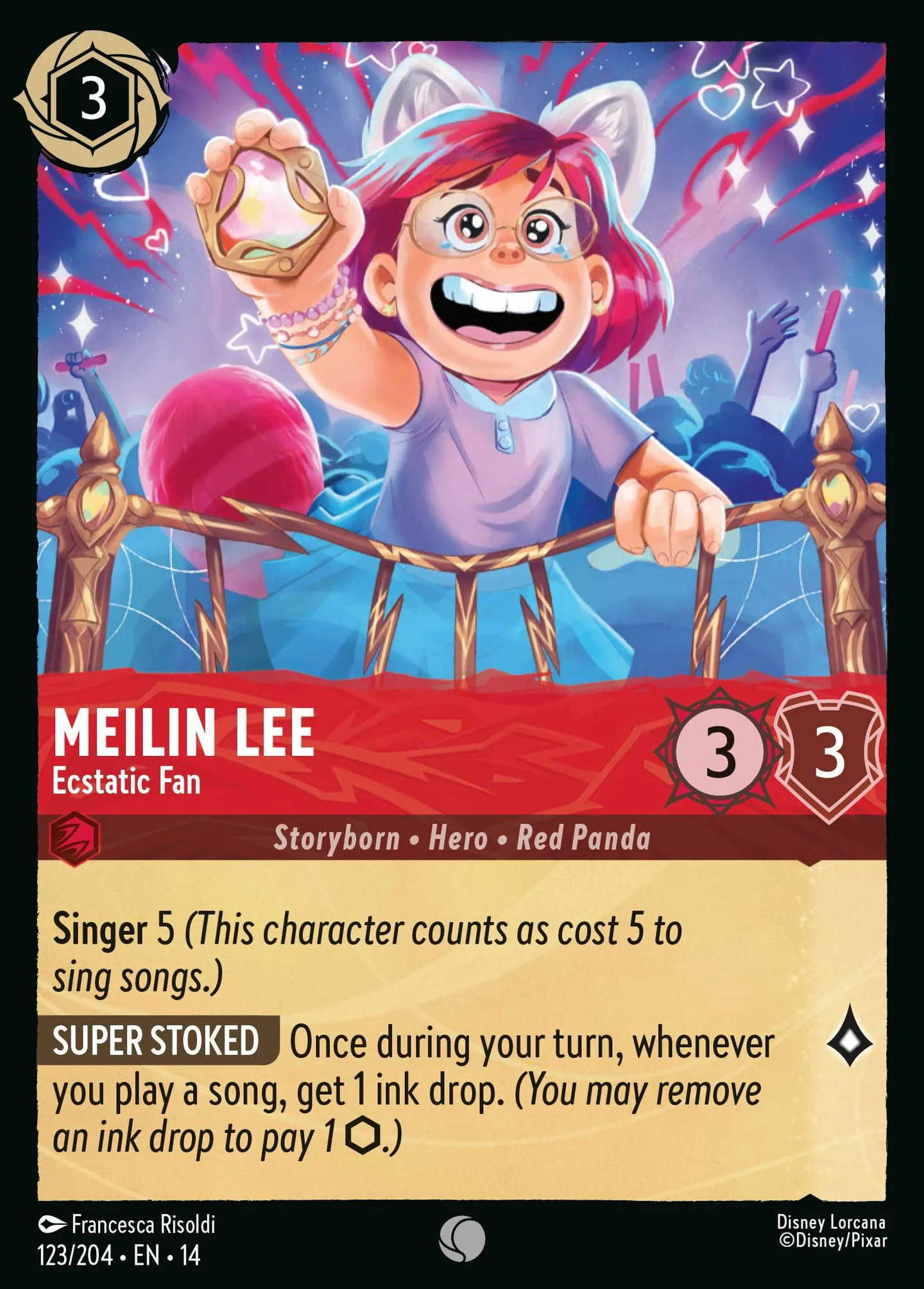 Meilin Lee - Ecstatic Fan — Hyperia City — Lorcana