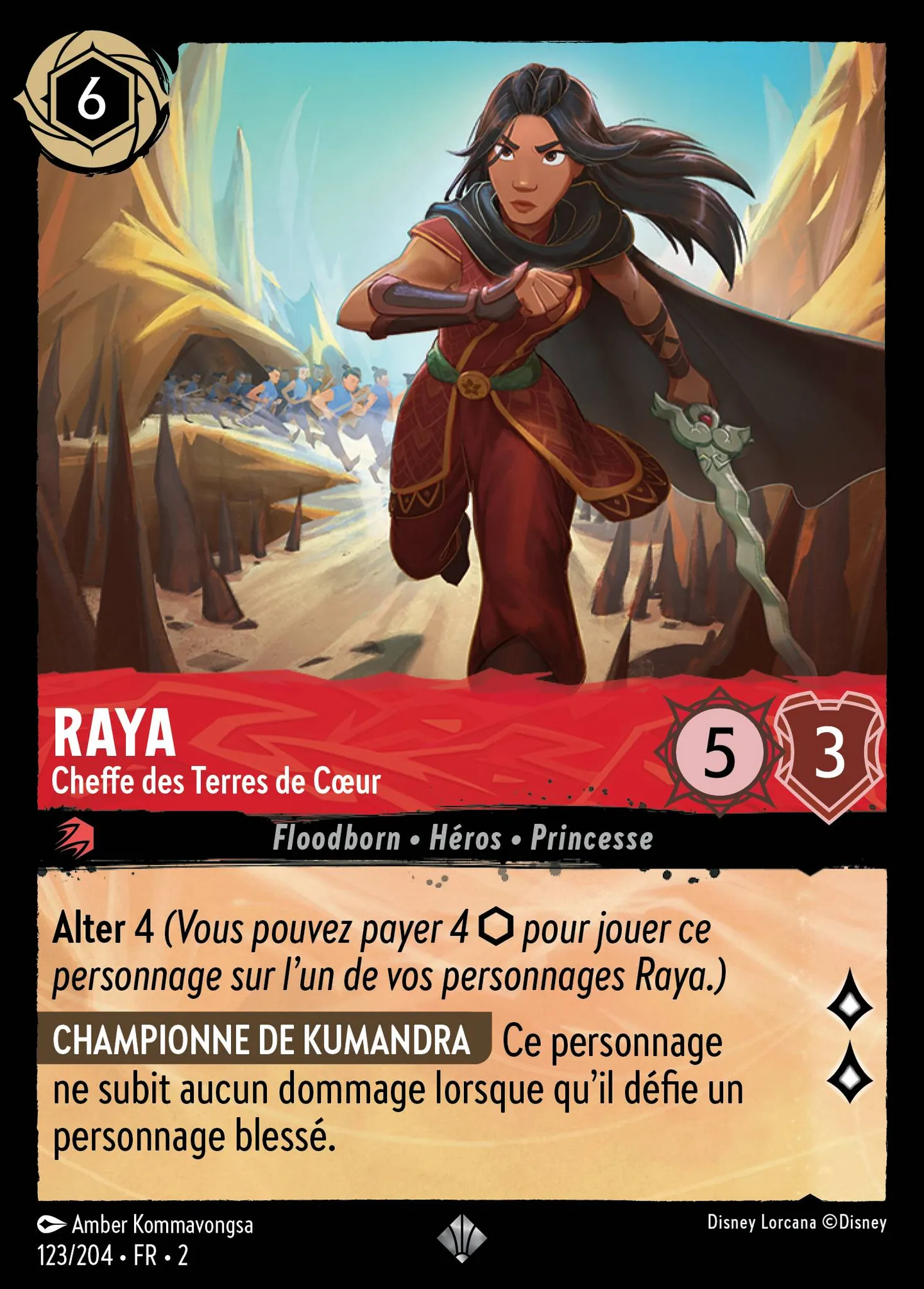 Raya - Cheffe des Terres de Cœur — Rise of the Floodborn — Lorcana