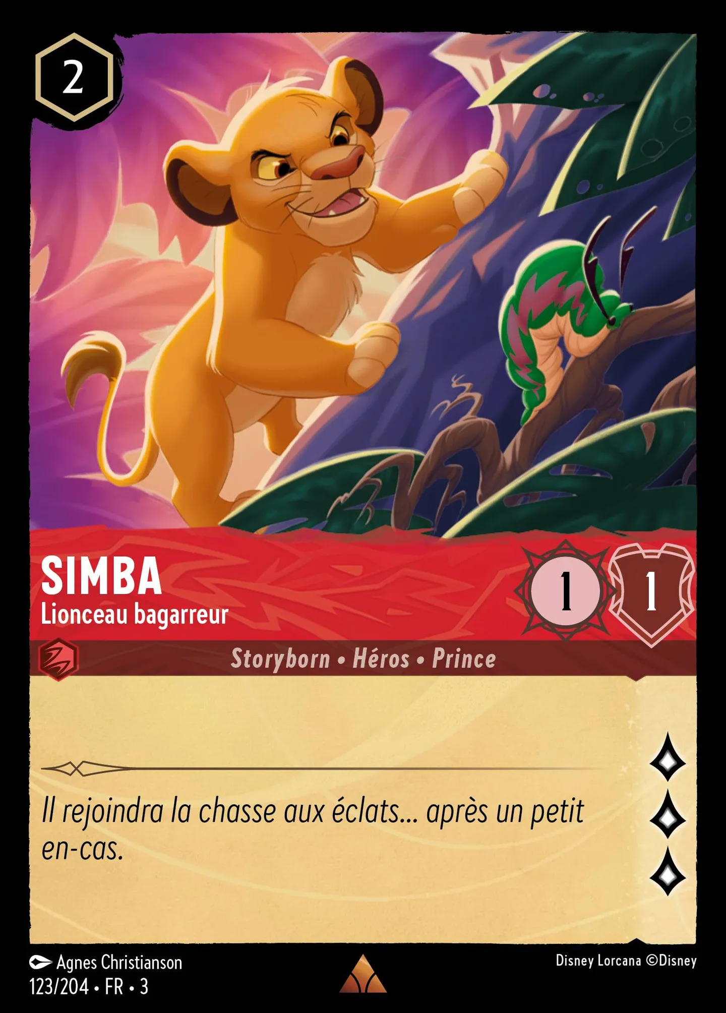 Simba - Lionceau bagarreur — Into the Inklands — Lorcana