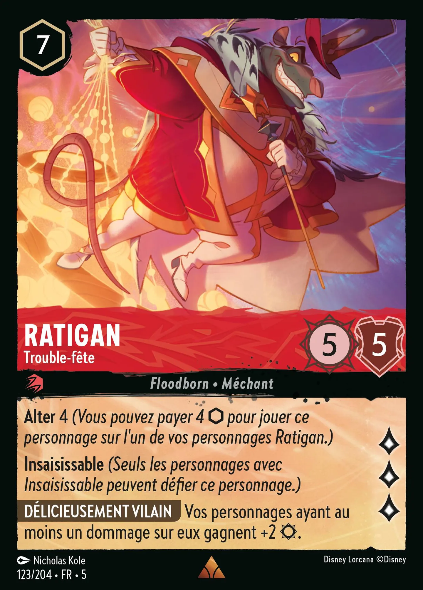 Ratigan - Trouble-fête — Shimmering Skies — Lorcana