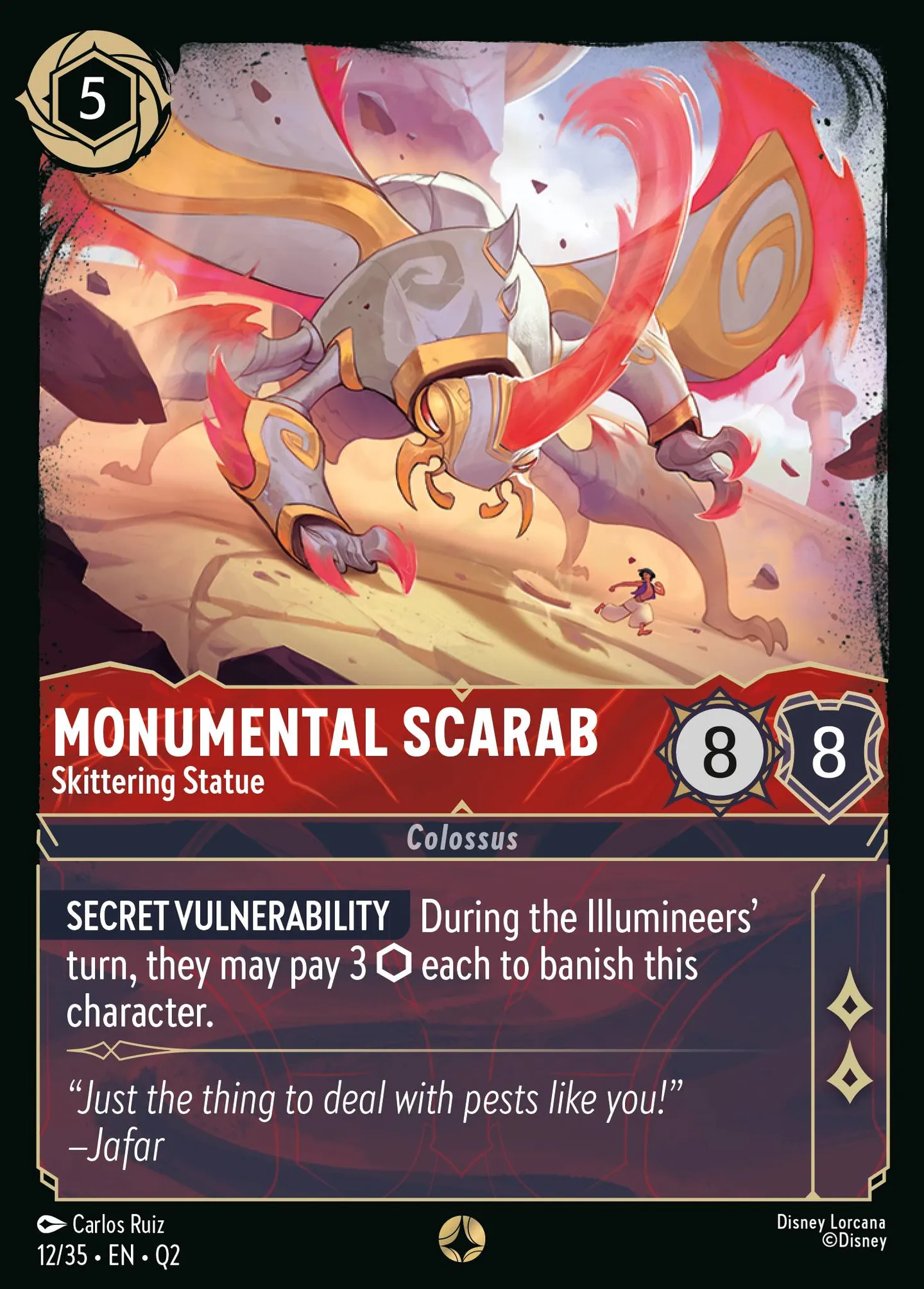 Monumental Scarab - Skittering Statue — Illumineer's Quest: Palace Heist — Lorcana