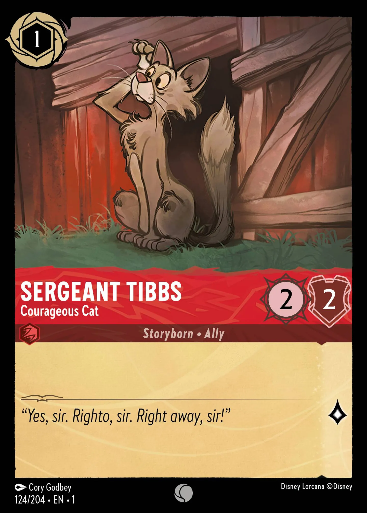 Sergeant Tibbs - Courageous Cat — The First Chapter — Lorcana
