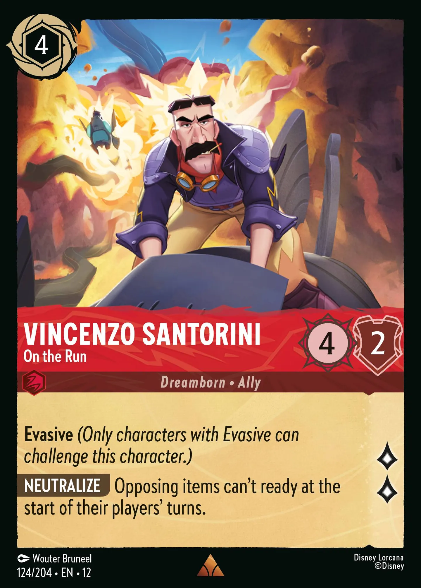 Vincenzo Santorini - On the Run — Wilds Unknown — Lorcana