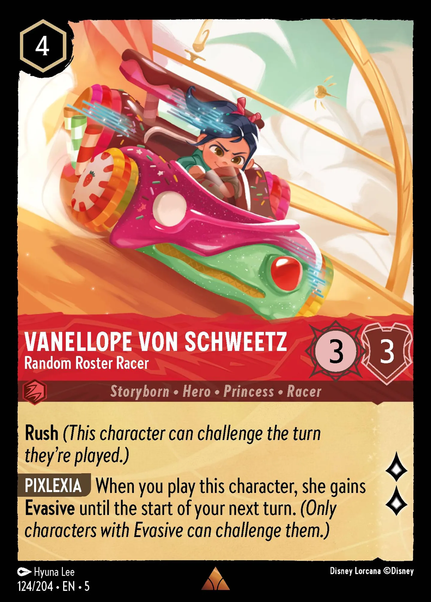 Vanellope von Schweetz - Coureuse aléatoire — Shimmering Skies — Lorcana