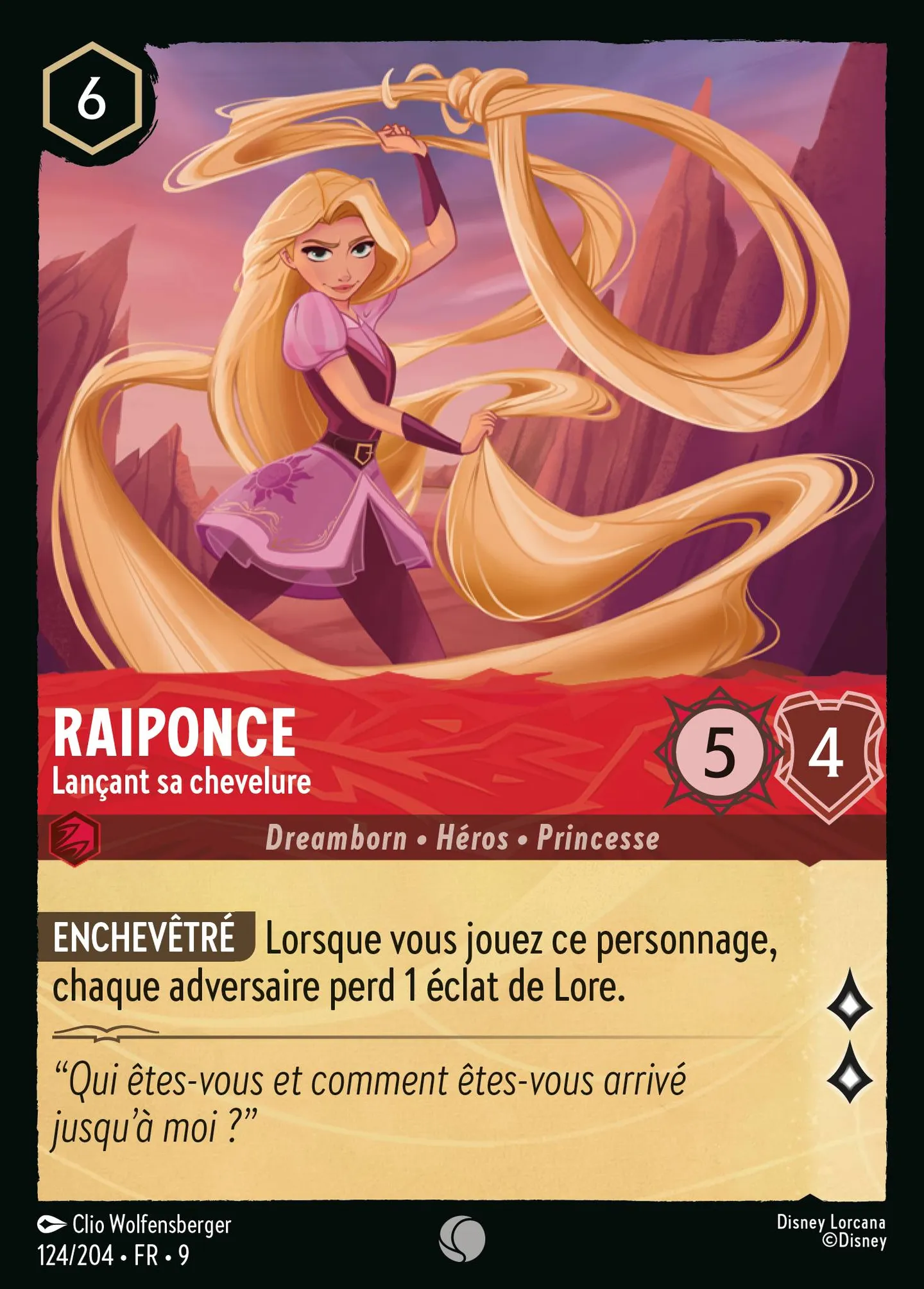Raiponce - Lançant sa chevelure — Fabled — Lorcana