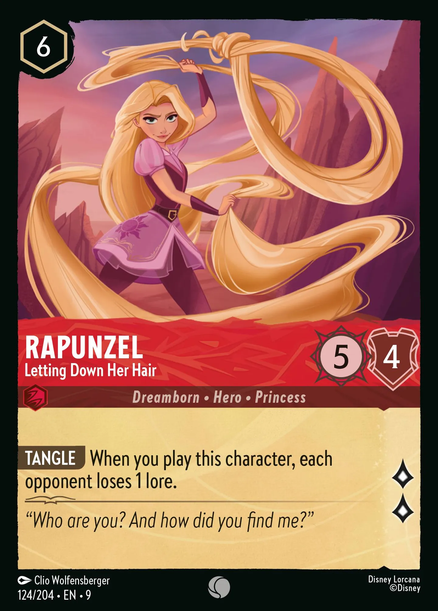 Rapunzel - Letting Down Her Hair — Fabled — Lorcana