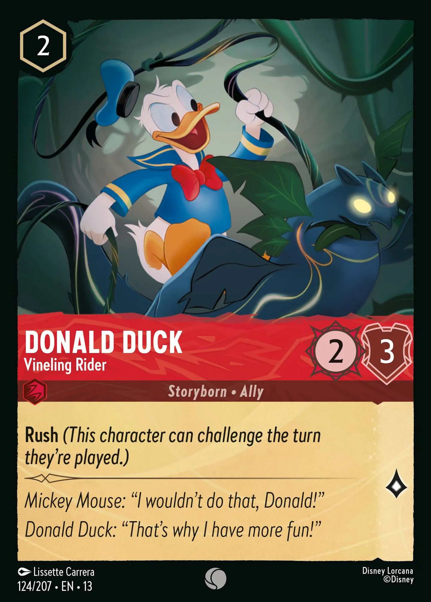 Donald - Chevaucheur de pousse — Attack of the Vine! — Lorcana