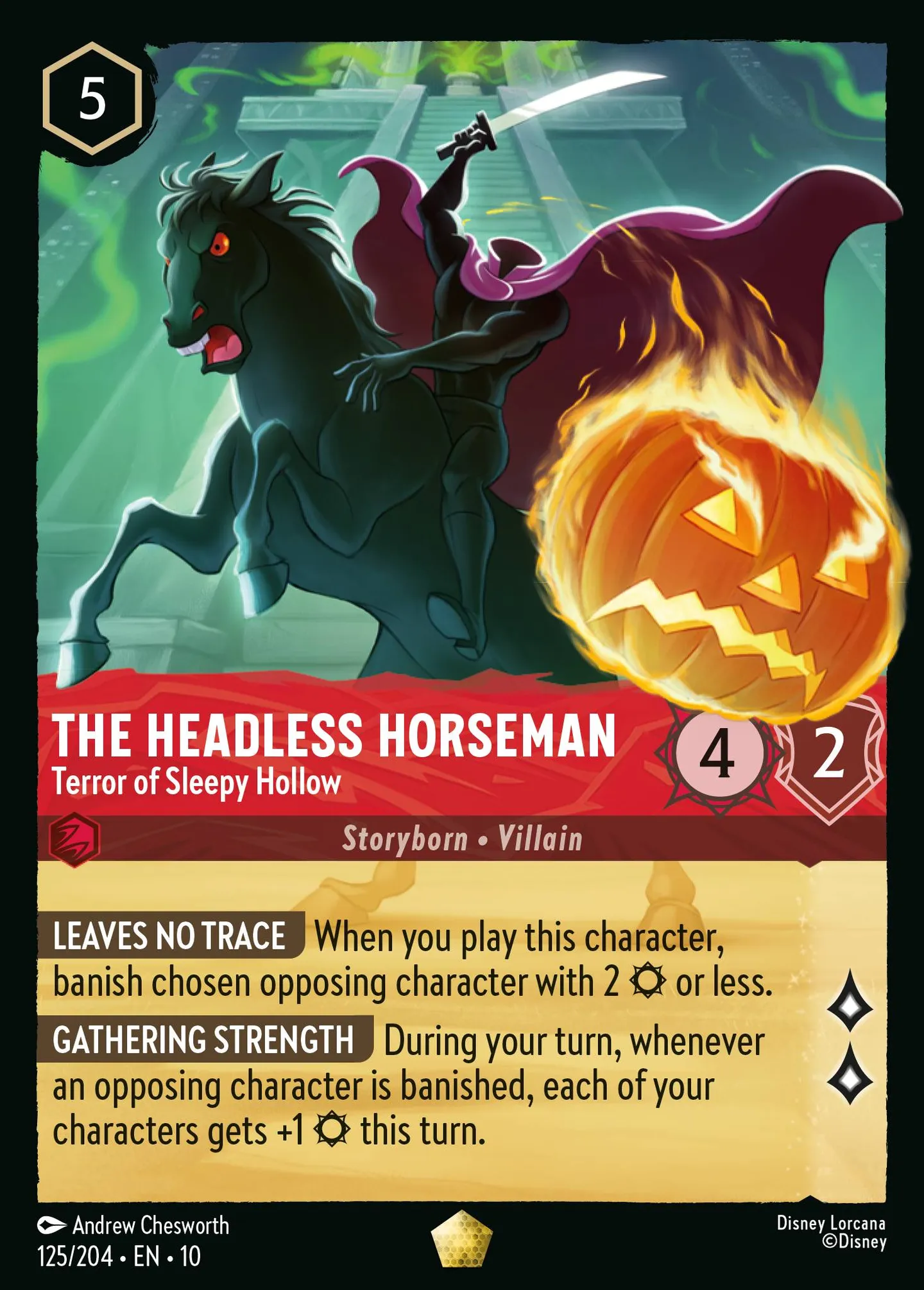 The Headless Horseman - Terror of Sleepy Hollow — Whispers in the Well — Lorcana