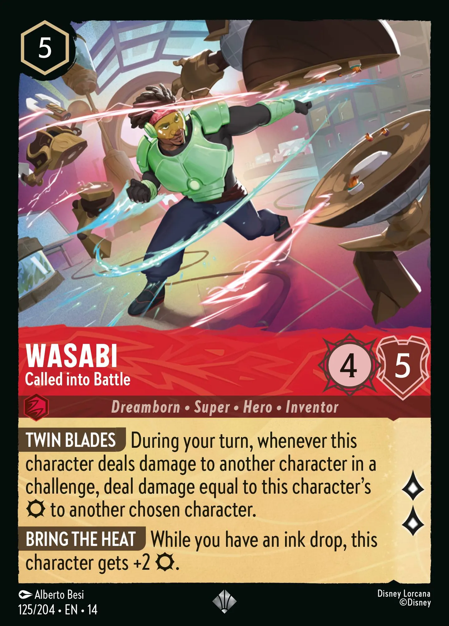 Wasabi - Called into Battle — Hyperia City — Lorcana