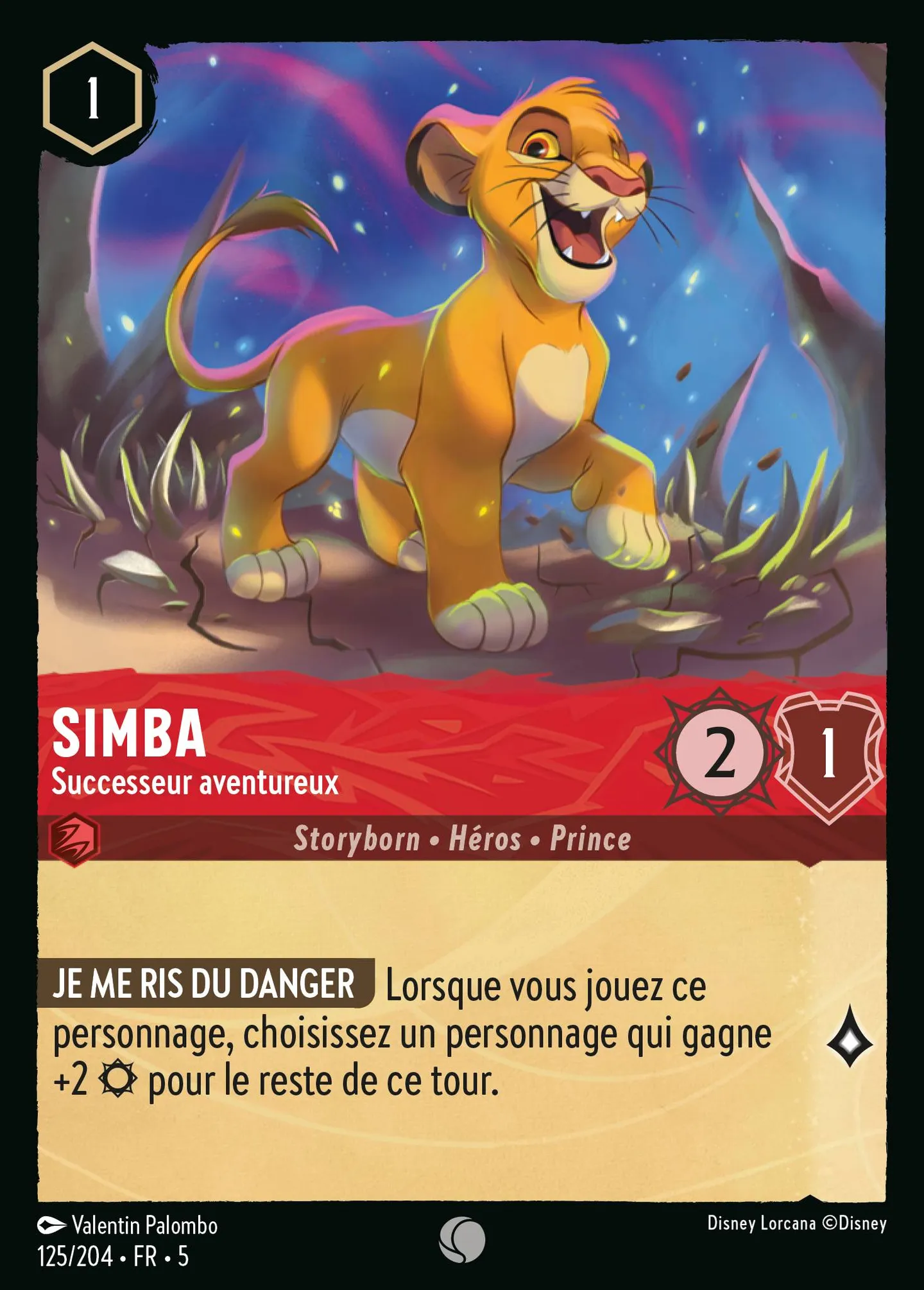 Simba - Successeur aventureux — Shimmering Skies — Lorcana
