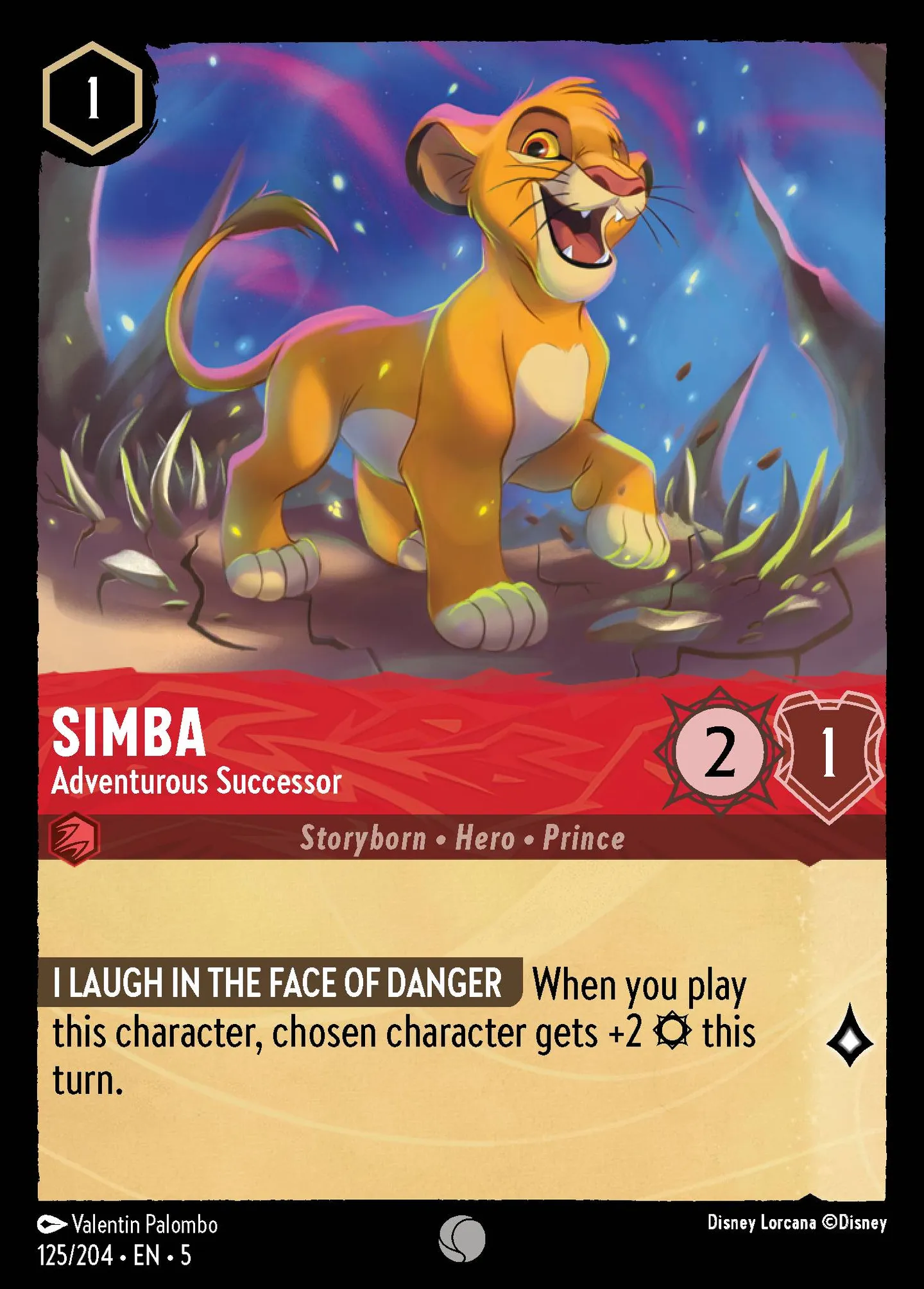 Simba - Successeur aventureux — Shimmering Skies — Lorcana