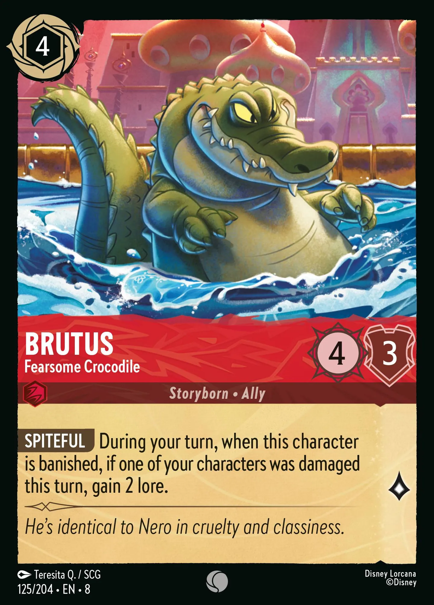 Brutus - Fearsome Crocodile — The Reign of Jafar — Lorcana