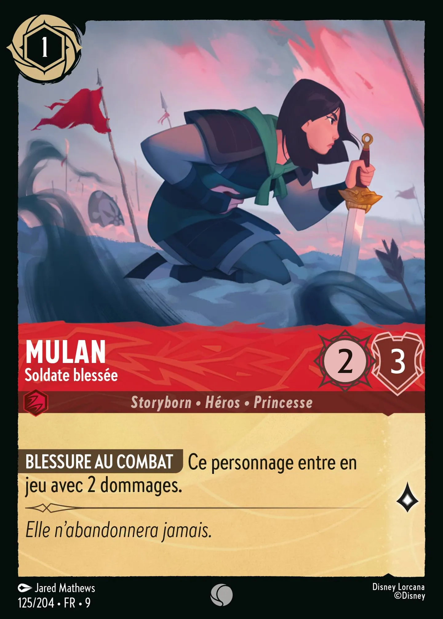 Mulan - Soldate blessée — Fabled — Lorcana