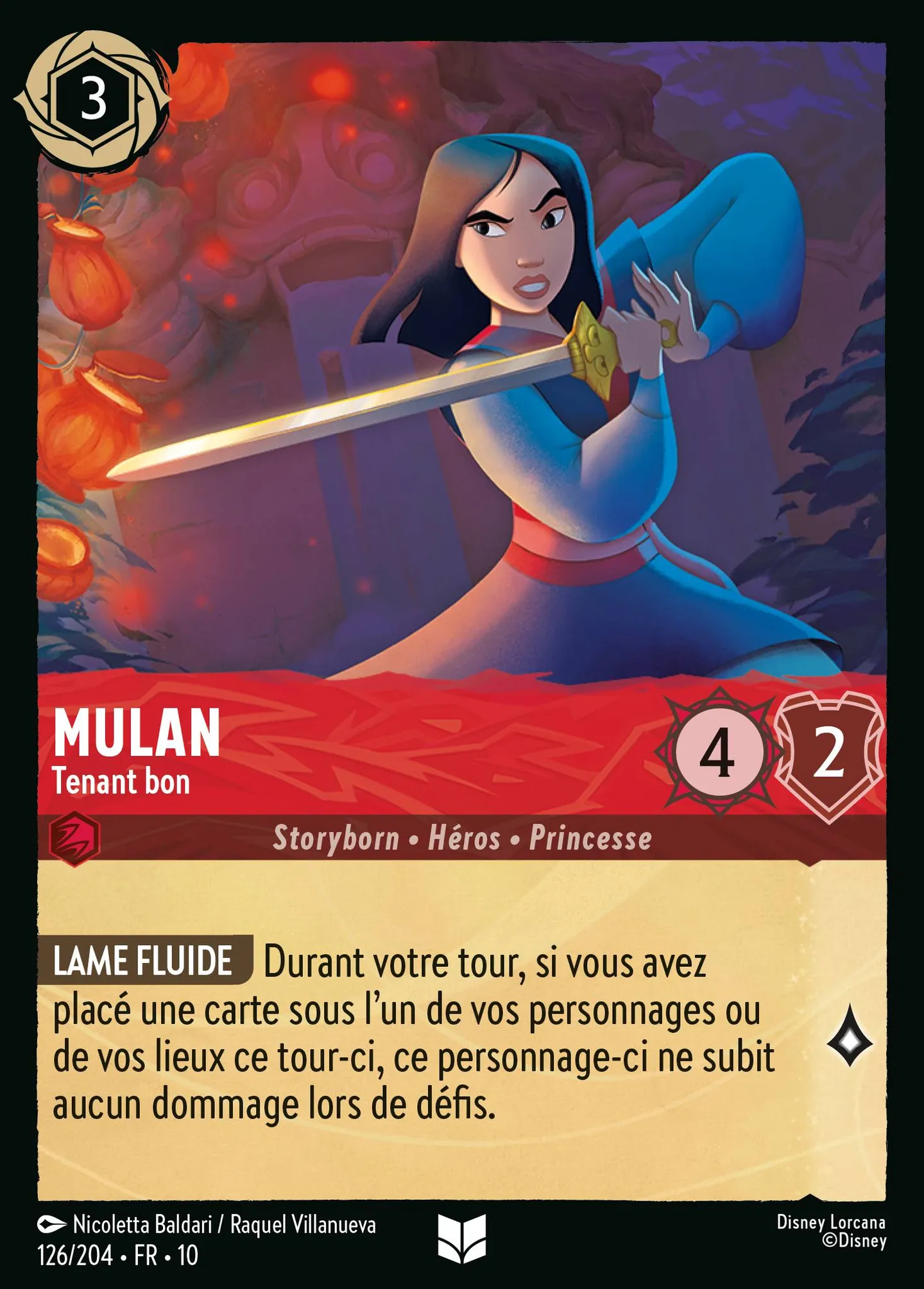 Mulan - Tenant bon — Whispers in the Well — Lorcana