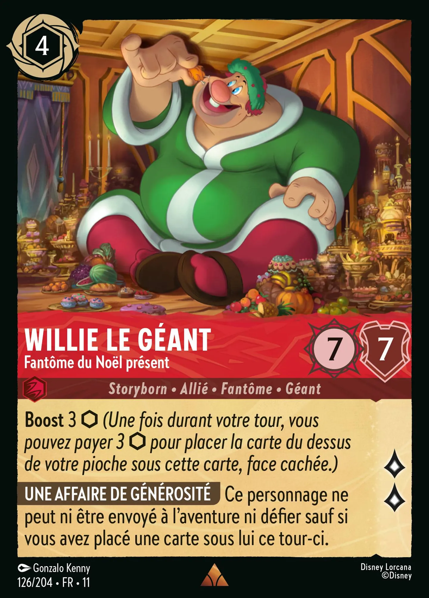 Willie le géant - Fantôme du Noël présent — Winterspell — Lorcana