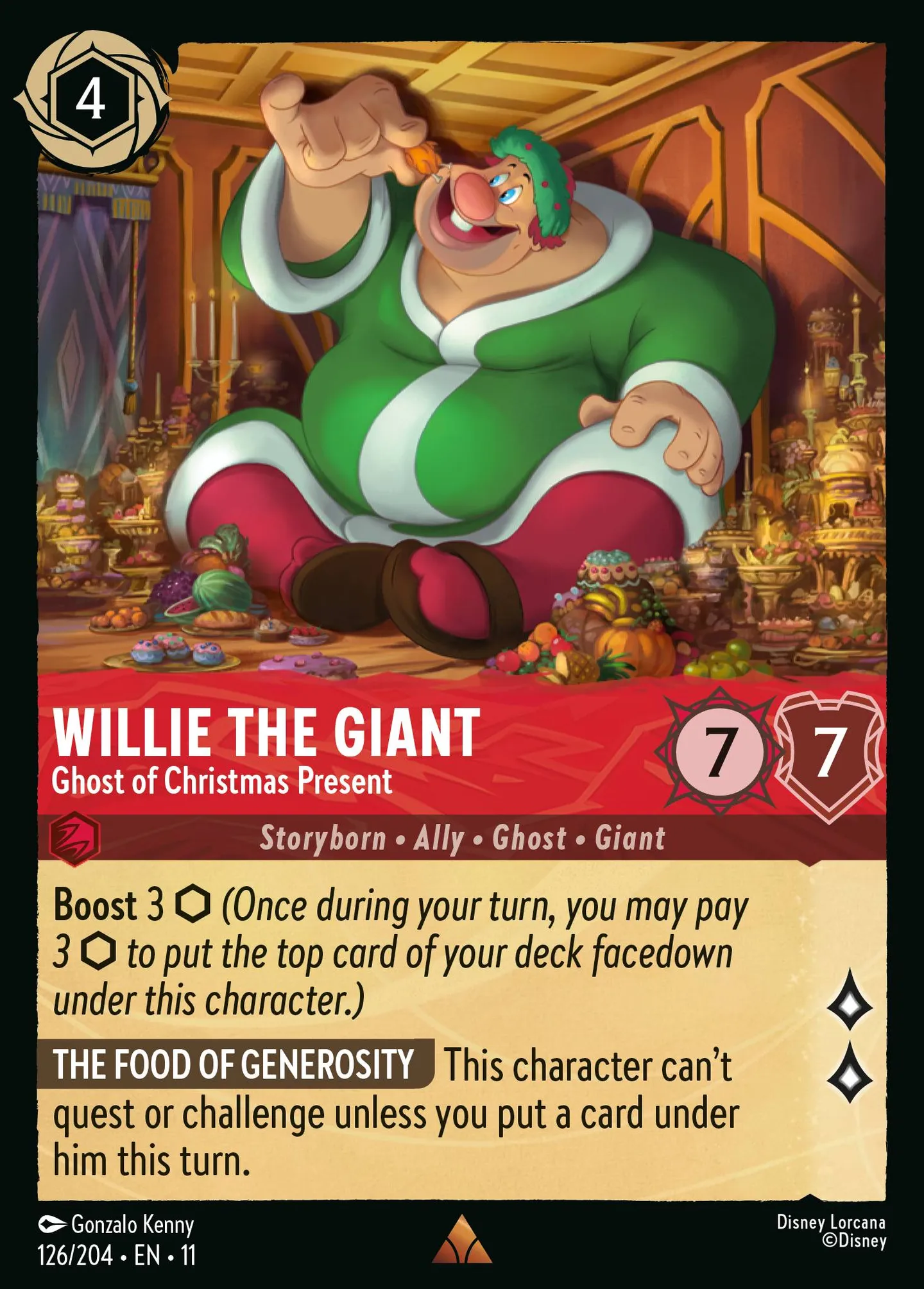 Willie the Giant - Ghost of Christmas Present — Winterspell — Lorcana