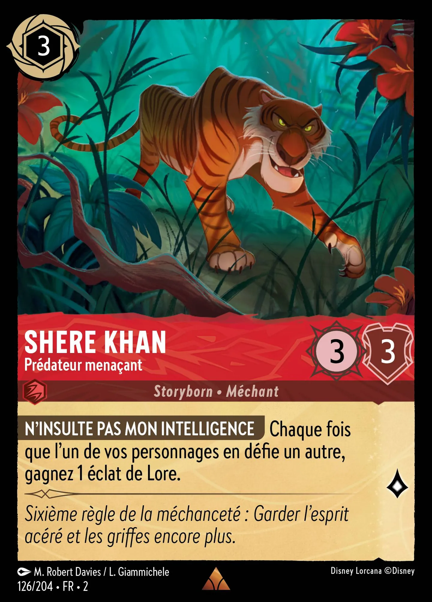 Shere Khan - Prédateur menaçant — Rise of the Floodborn — Lorcana