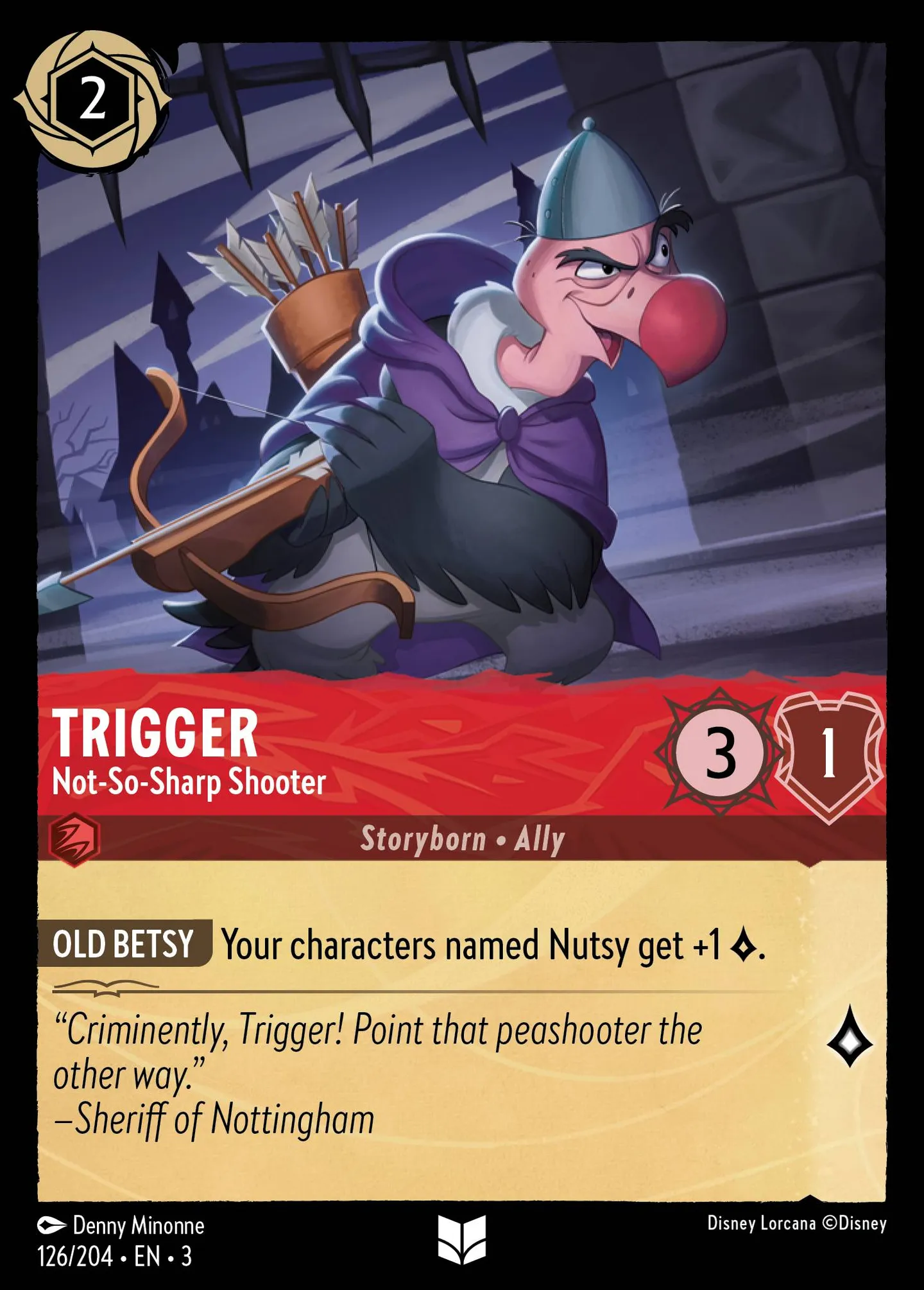 Trigger - Not-So-Sharp Shooter — Into the Inklands — Lorcana