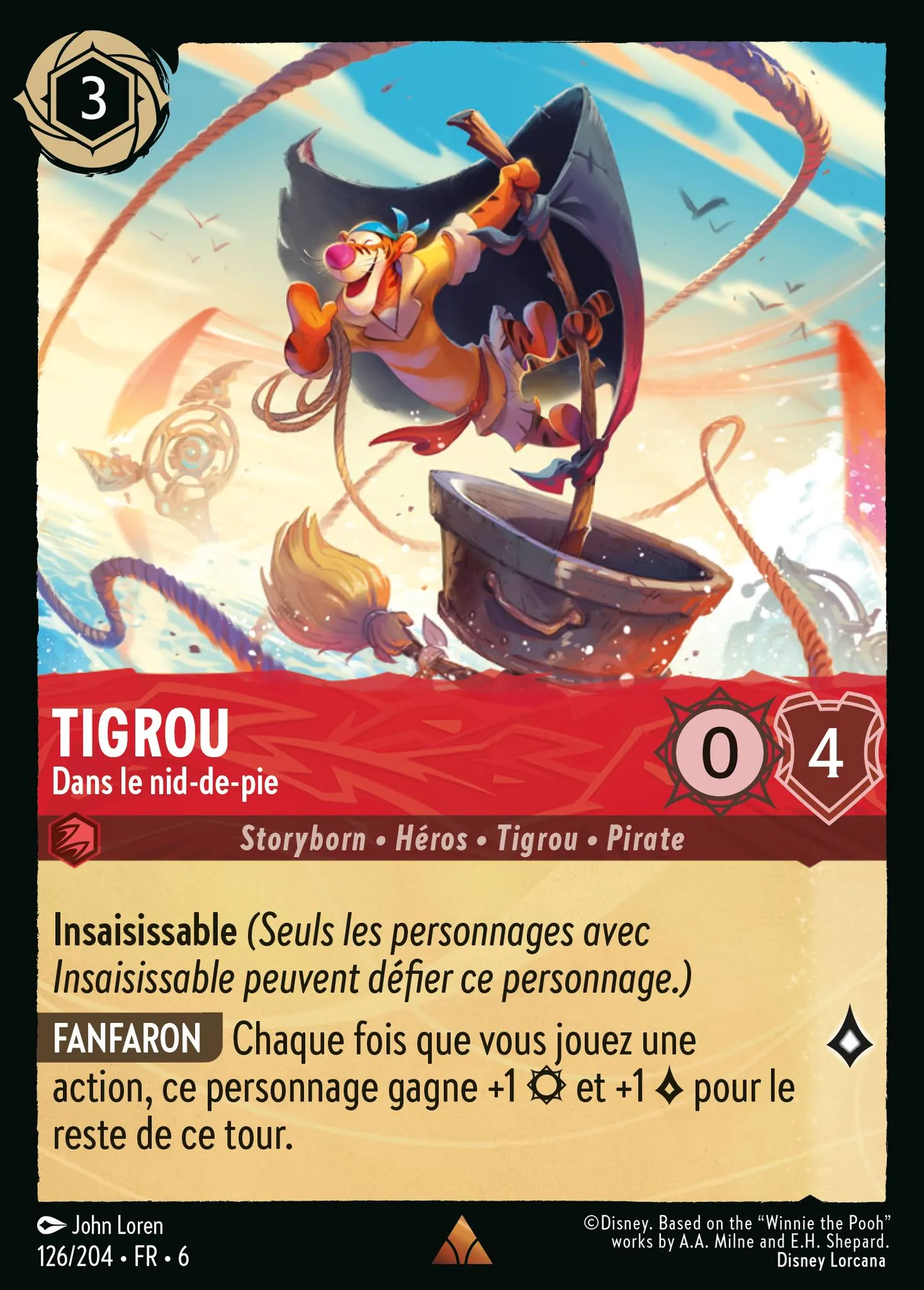 Tigrou - Dans le nid-de-pie — Azurite Sea — Lorcana