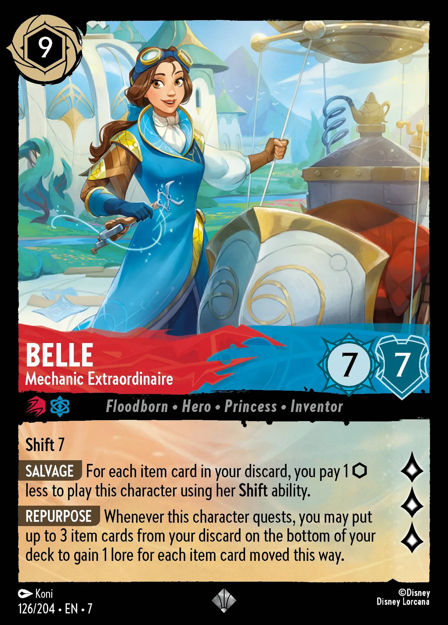 Belle - Mechanic Extraordinaire — Archazia's Island — Lorcana