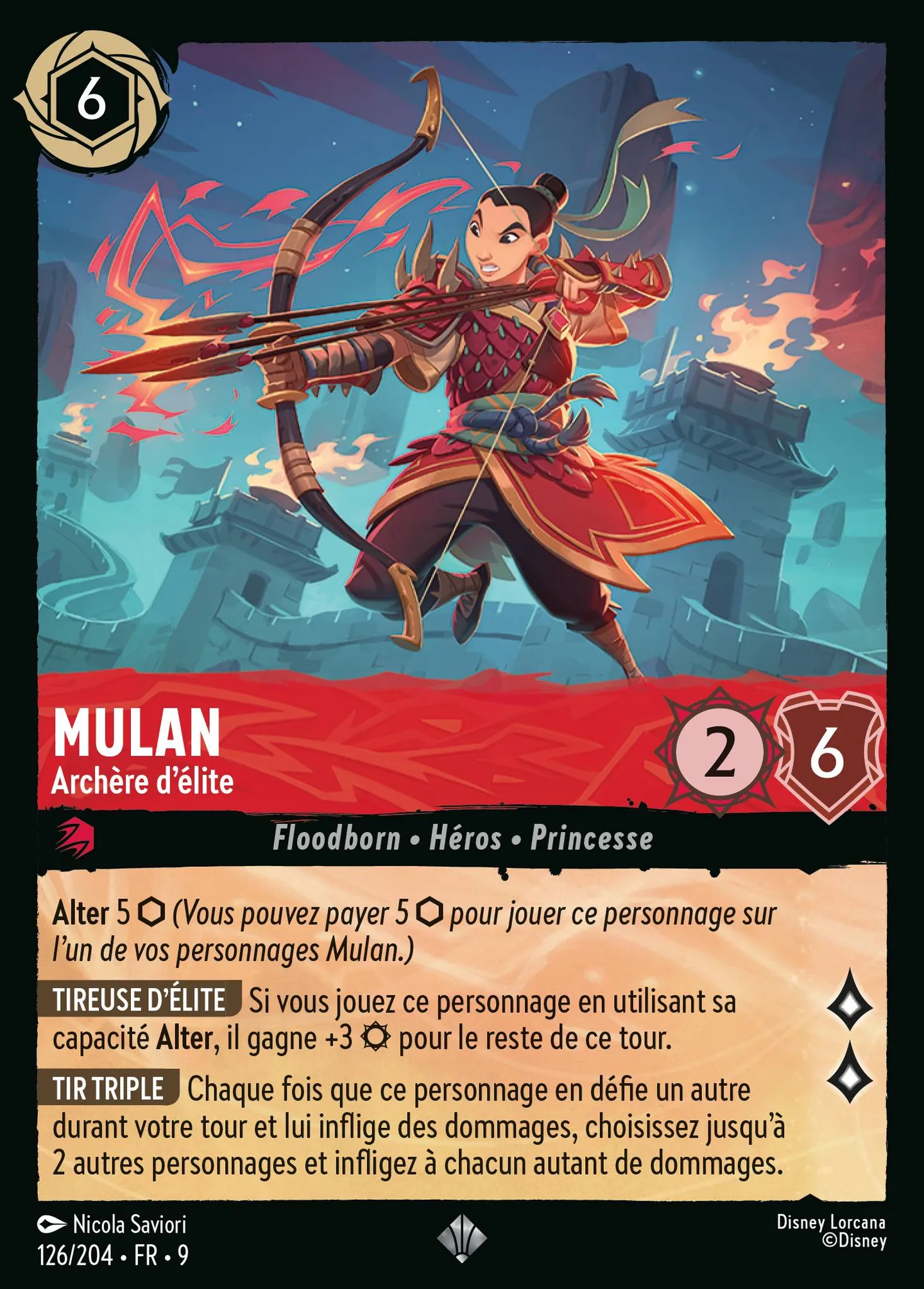 Mulan - Archère d'élite — Fabled — Lorcana