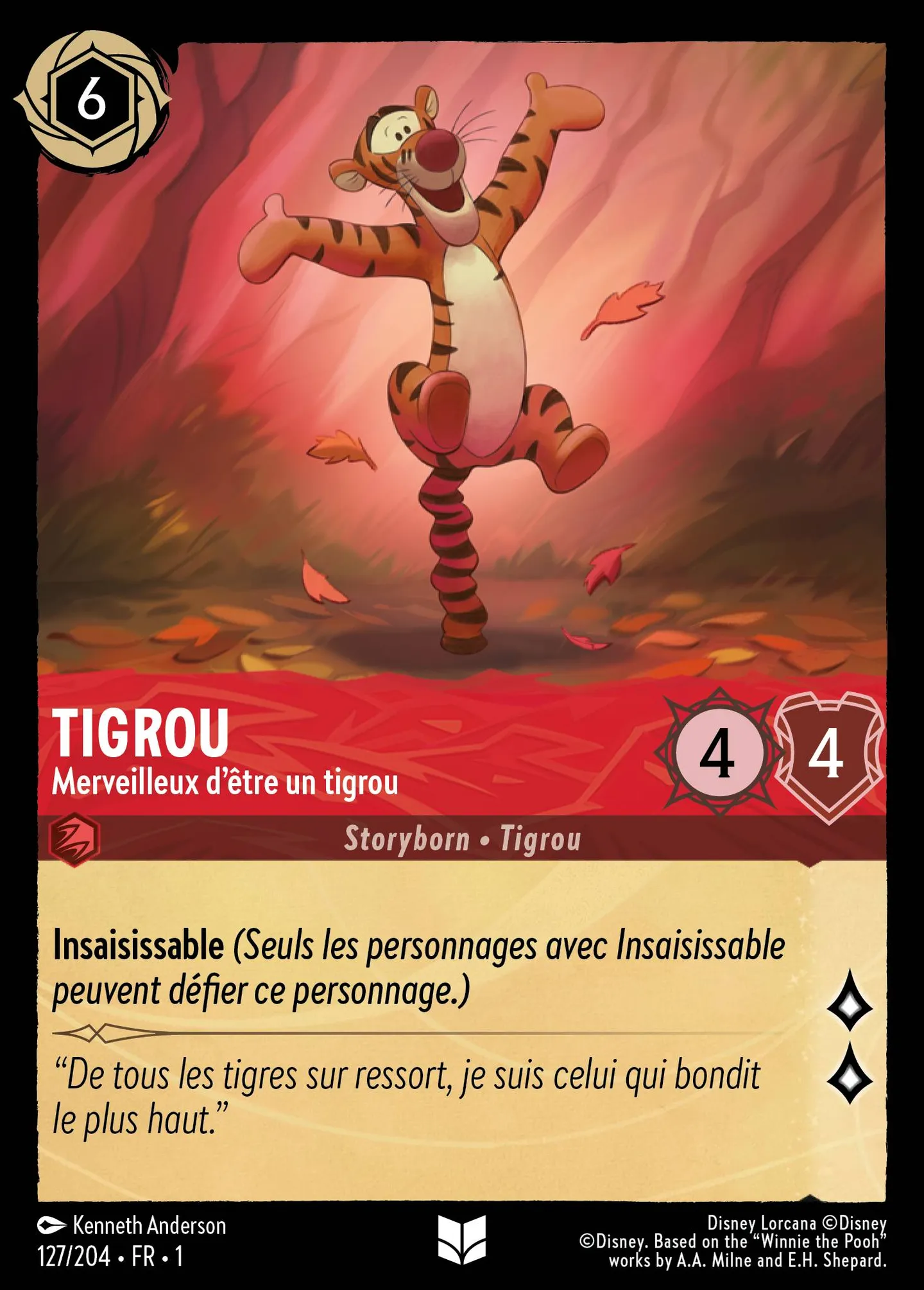 Tigrou - Merveilleux d'être un tigrou — The First Chapter — Lorcana