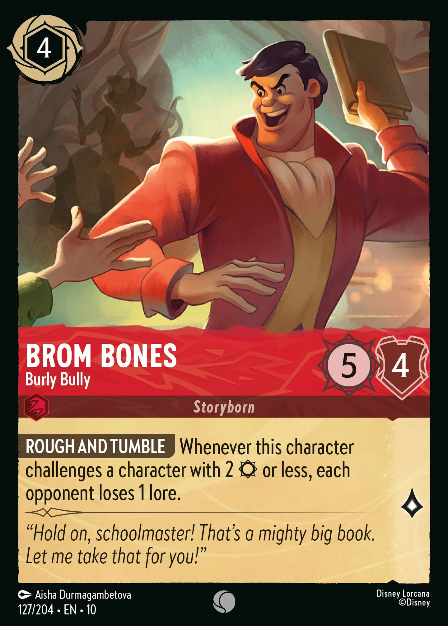 Brom Bones - Burly Bully — Whispers in the Well — Lorcana