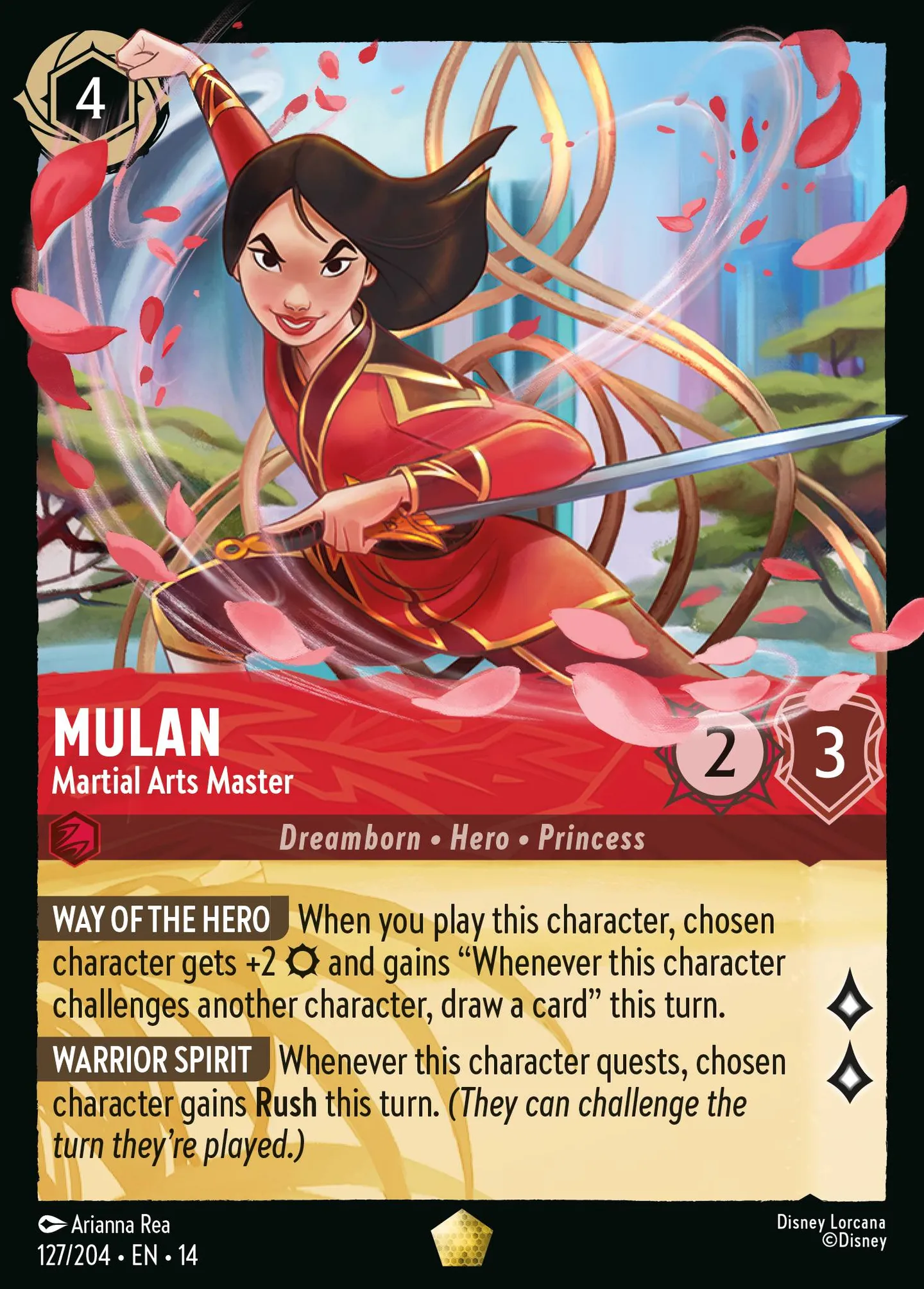 Mulan - Martial Arts Master — Hyperia City — Lorcana