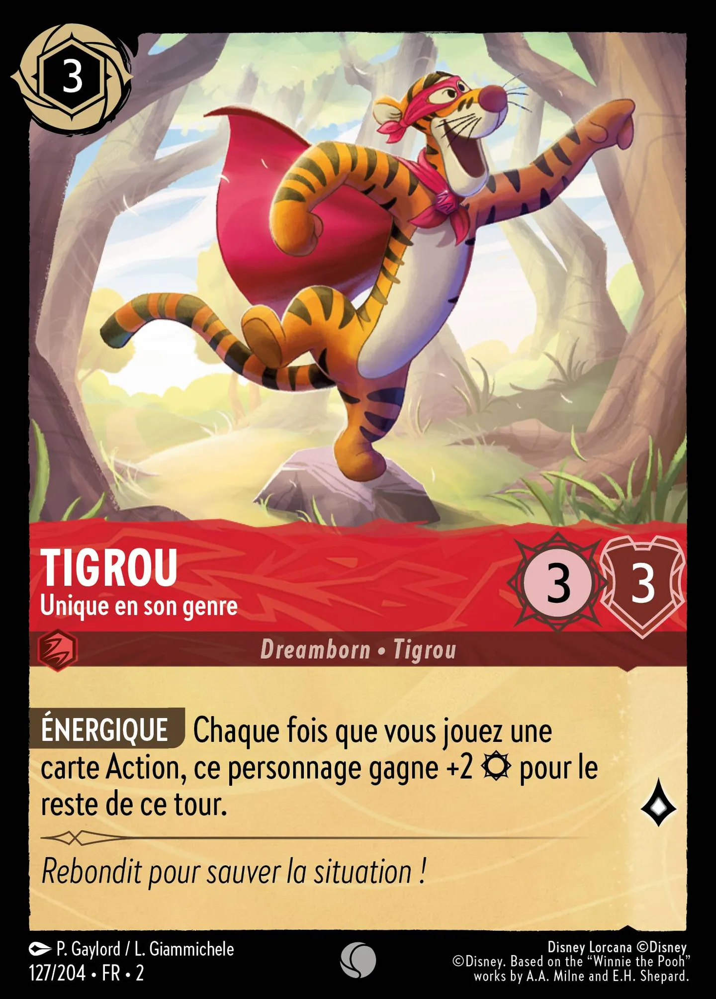 Tigrou - Unique en son genre — Rise of the Floodborn — Lorcana