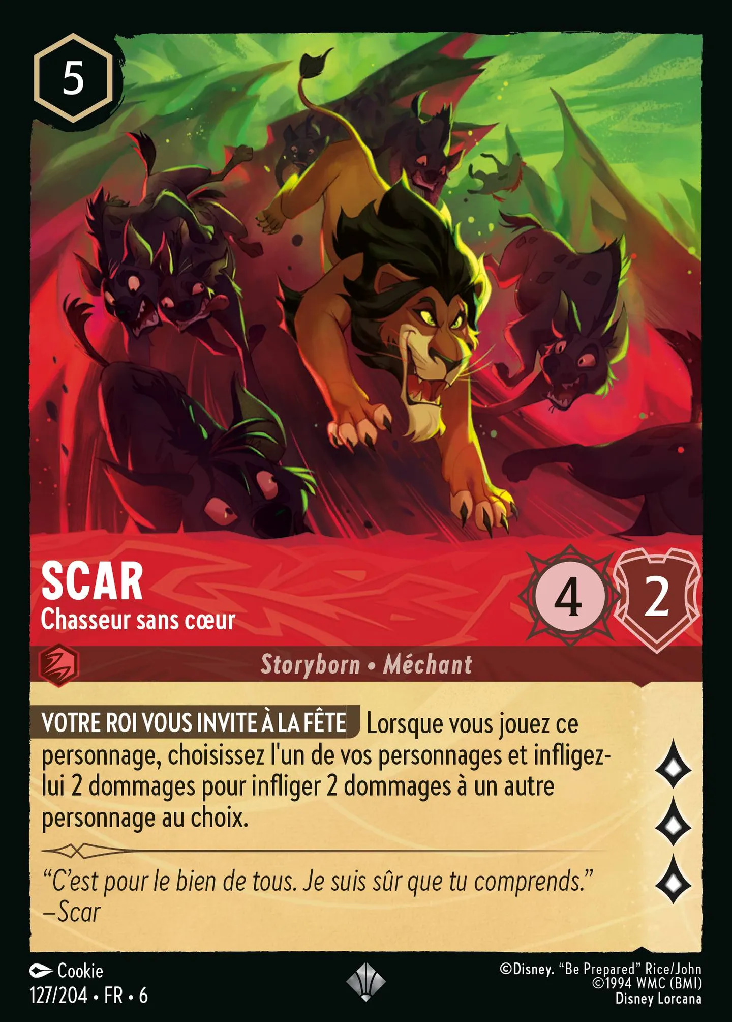 Scar - Chasseur sans cœur — Azurite Sea — Lorcana