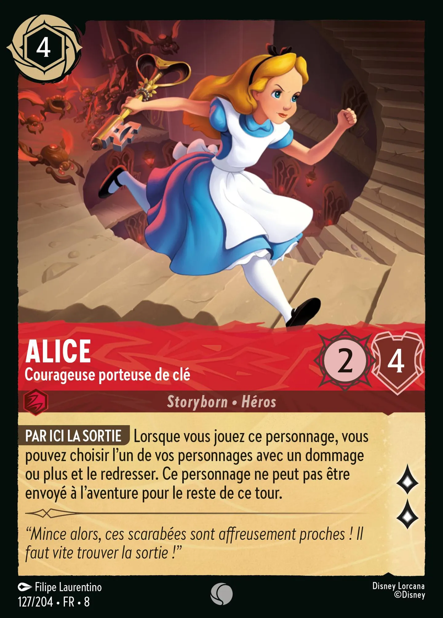 Alice - Courageuse porteuse de clé — The Reign of Jafar — Lorcana