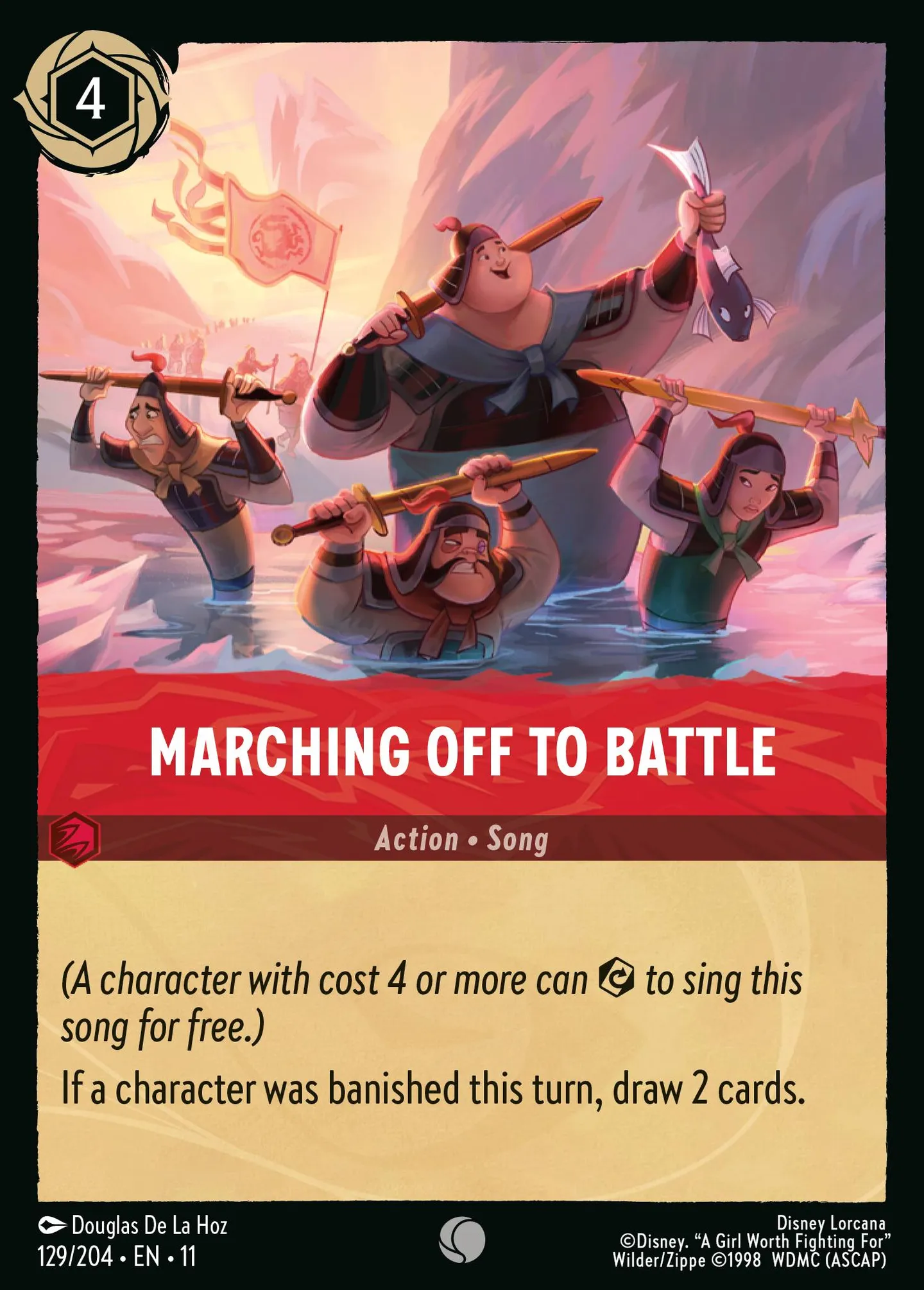 Marching Off to Battle — Winterspell — Lorcana