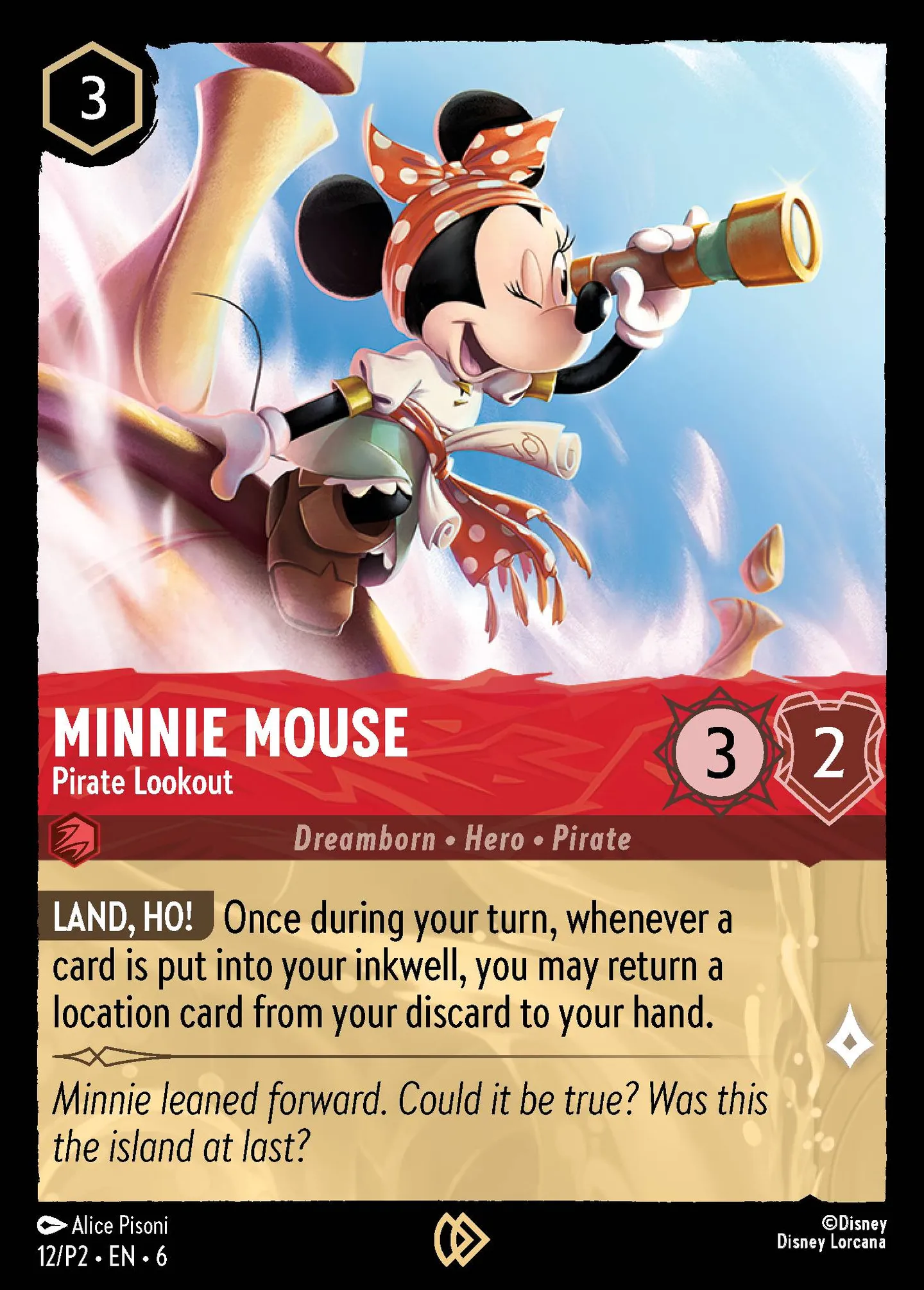 Minnie Mouse - Pirate Lookout — Promos - Year 2 — Lorcana