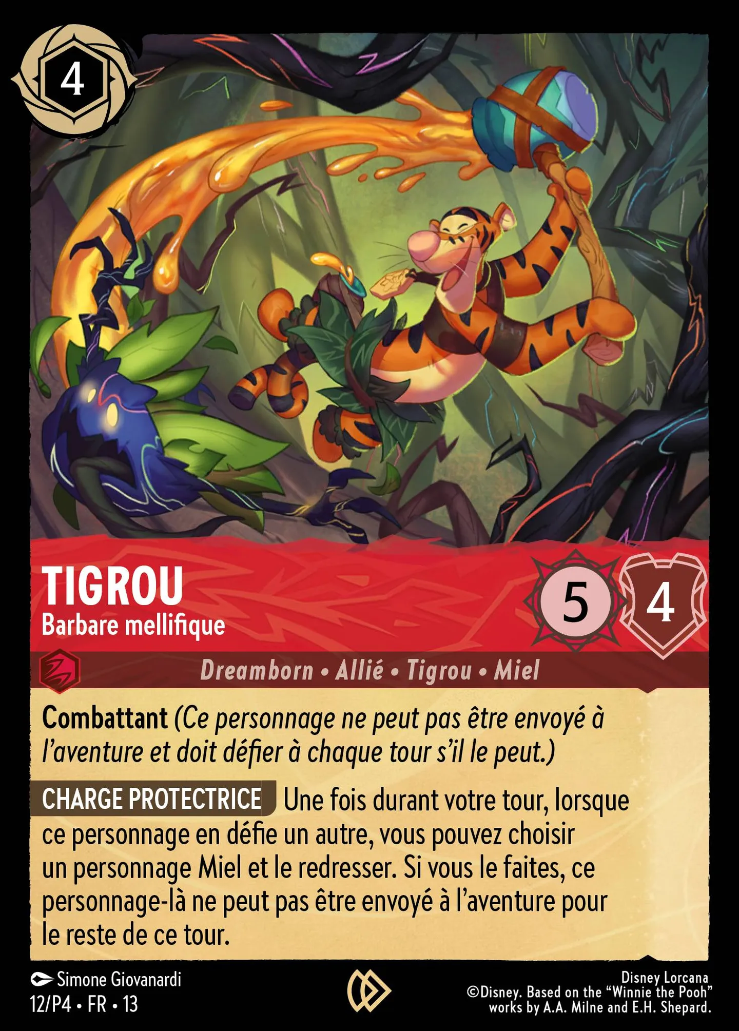Tigrou - Barbare mellifique — Promos - Year 4 — Lorcana