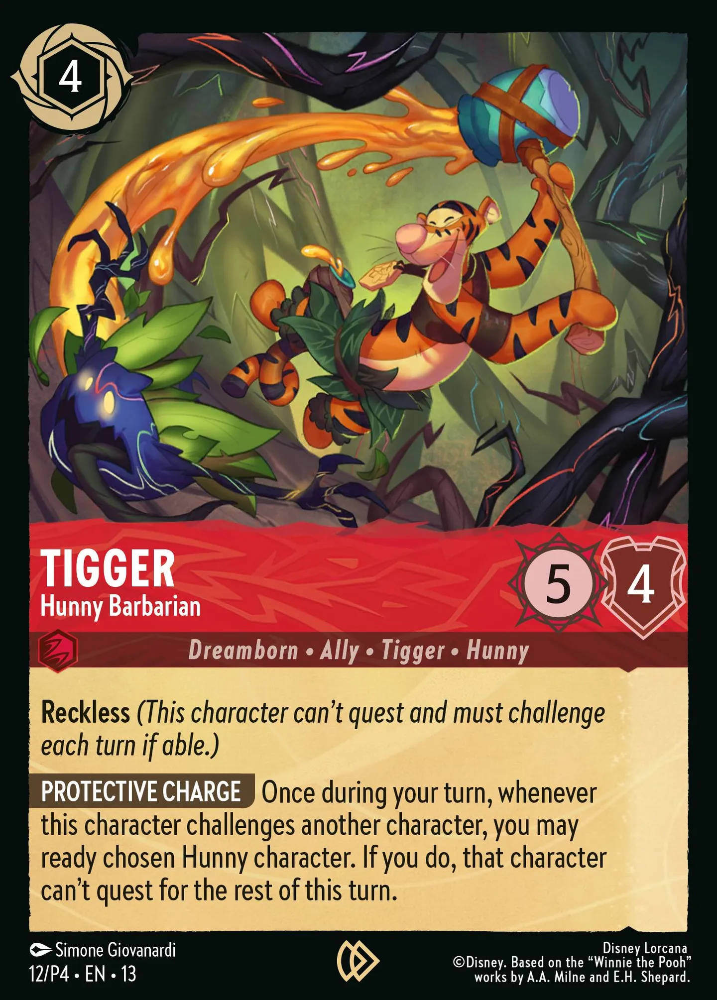 Tigrou - Barbare mellifique — Promos - Year 4 — Lorcana