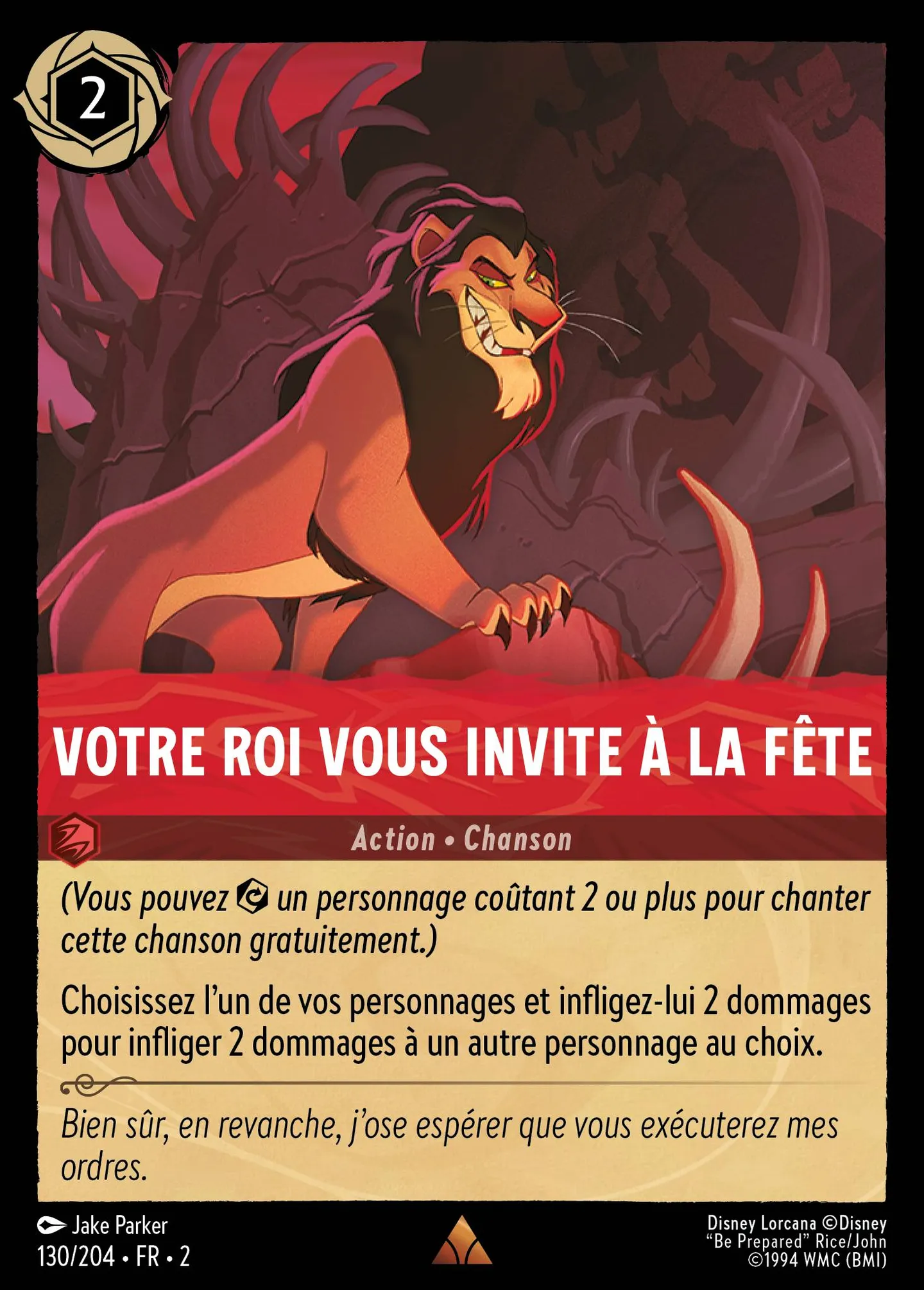 Votre roi vous invite à la fête — Rise of the Floodborn — Lorcana