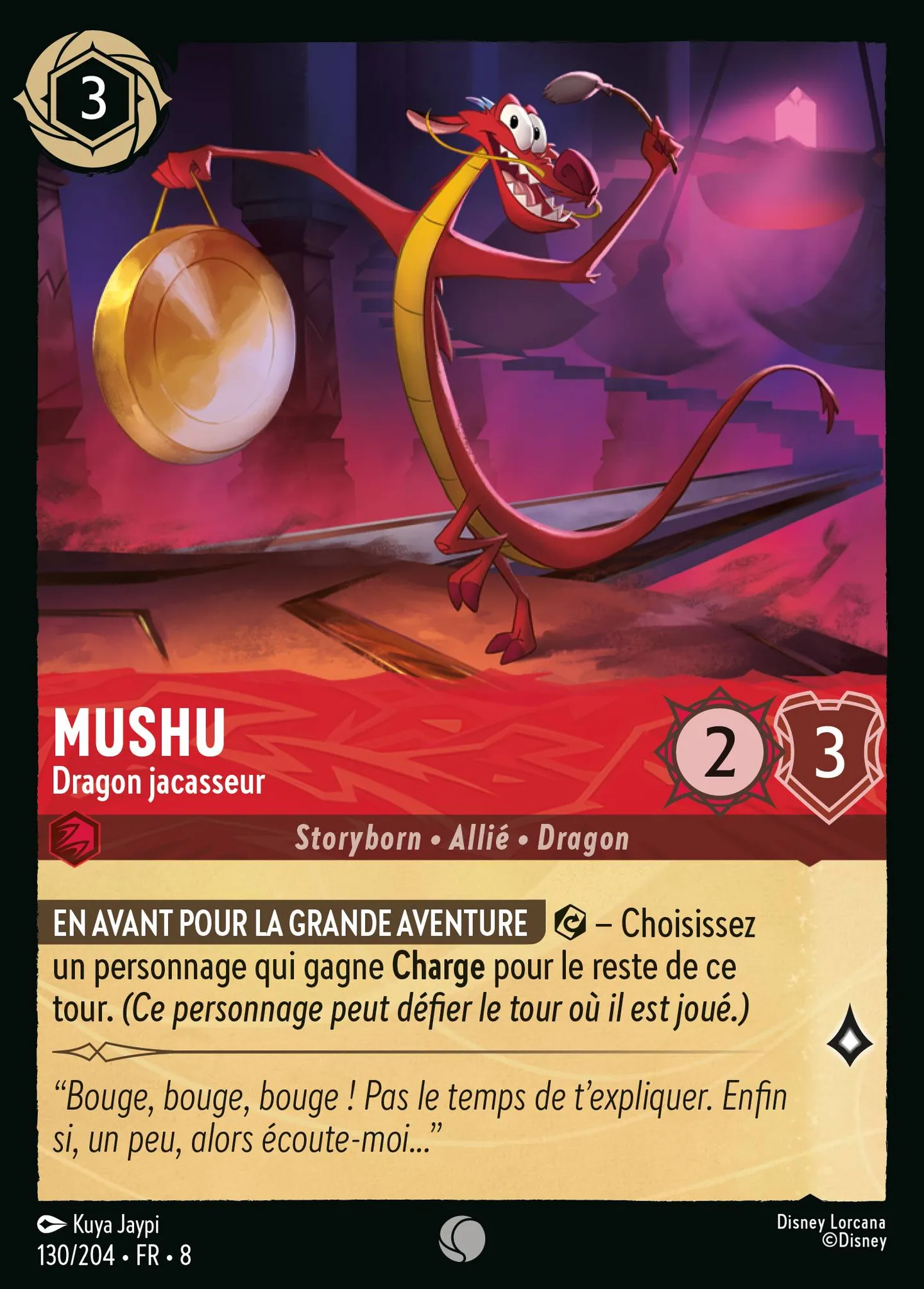 Mushu - Dragon jacasseur — The Reign of Jafar — Lorcana