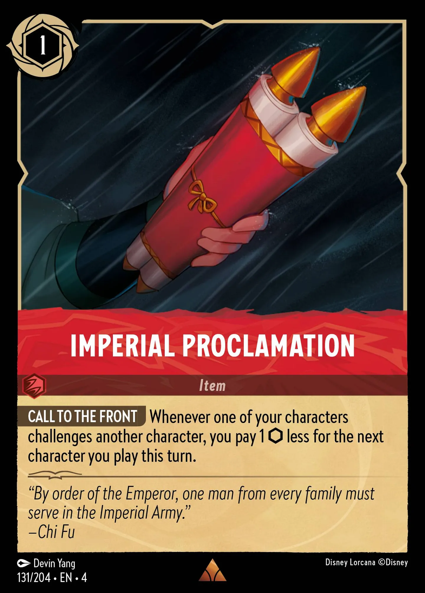 Décret Impérial — Ursula's Return — Lorcana