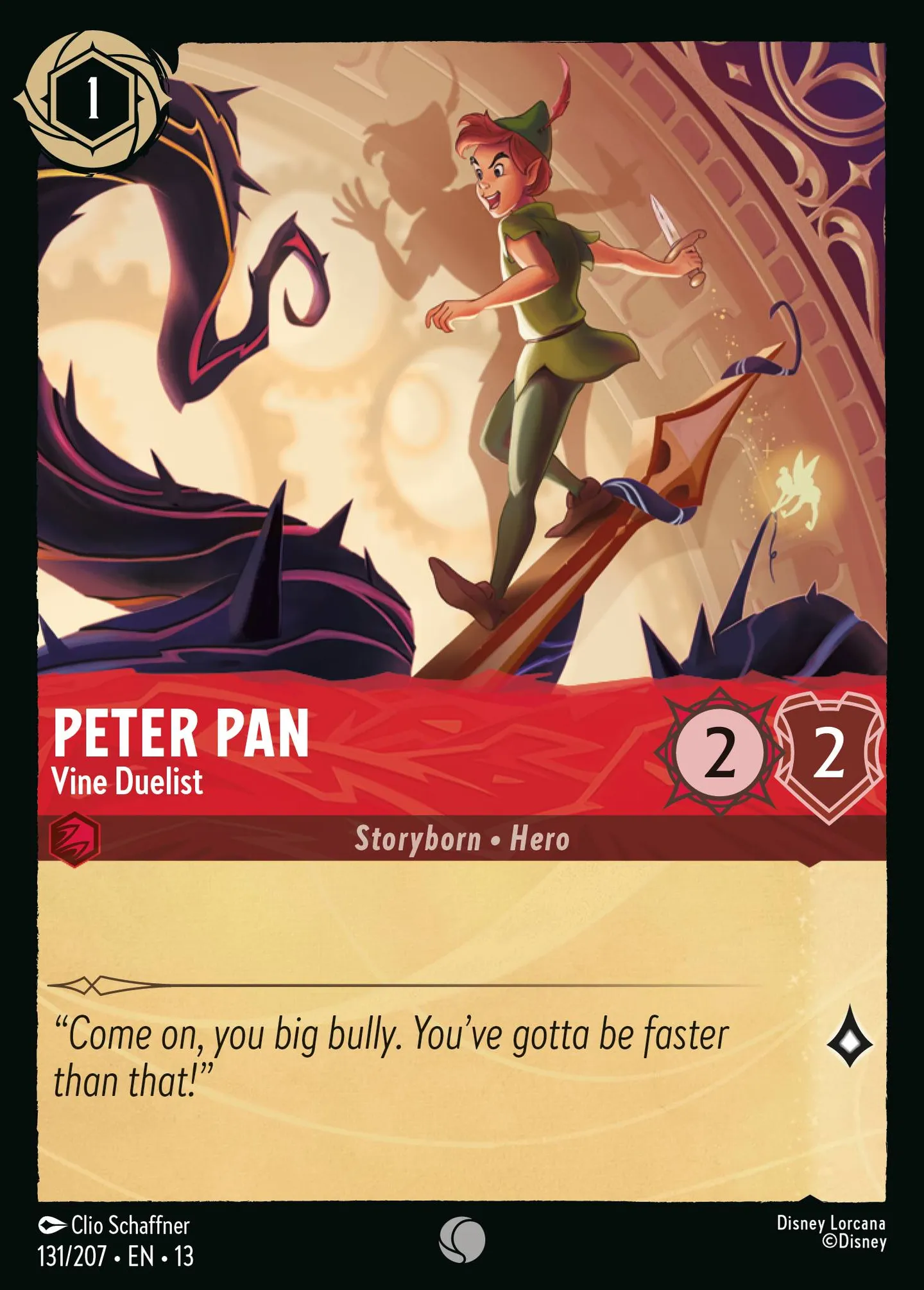 Peter Pan - Duelliste de la Plante — Attack of the Vine! — Lorcana